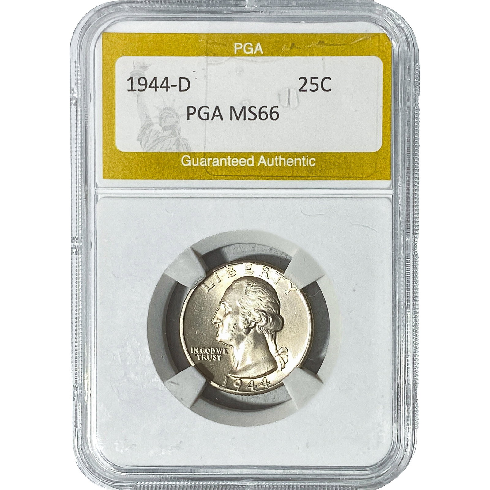1944-D Washington Silver Quarter PGA MS66 (1 of 2)