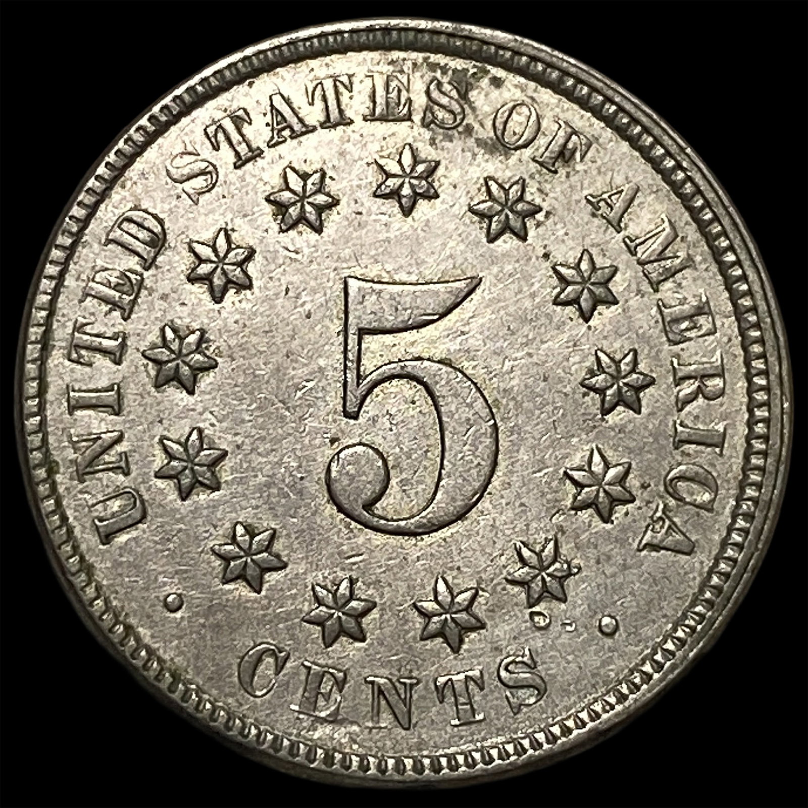 1875 Shield Nickel CLOSELY UNCIRCULATED - 2