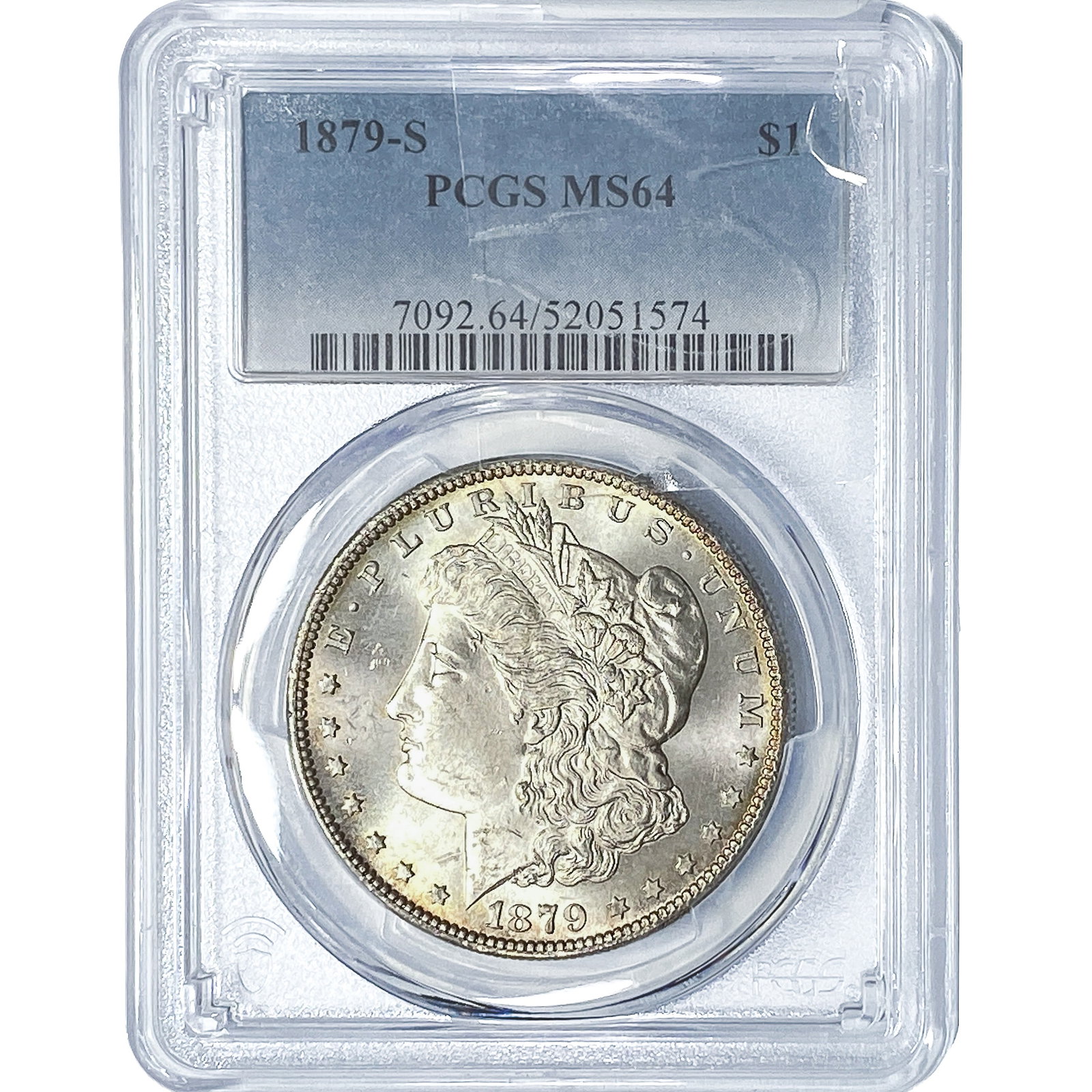1879-S Morgan Silver Dollar PCGS MS64: 1879-S Morgan Silver Dollar PCGS MS64
