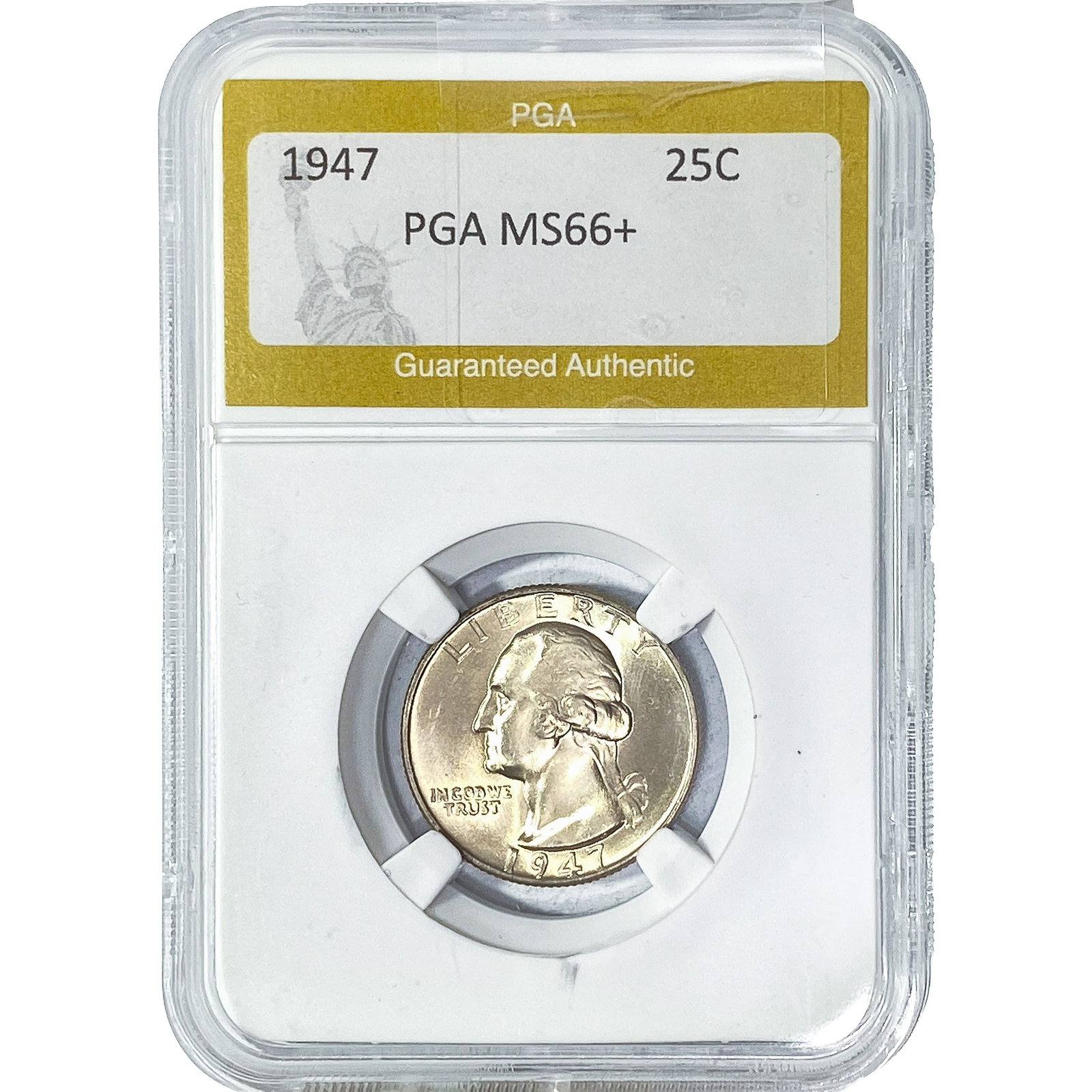 1947 Washington Silver Quarter PGA MS66+: 1947 Washington Silver Quarter PGA MS66+