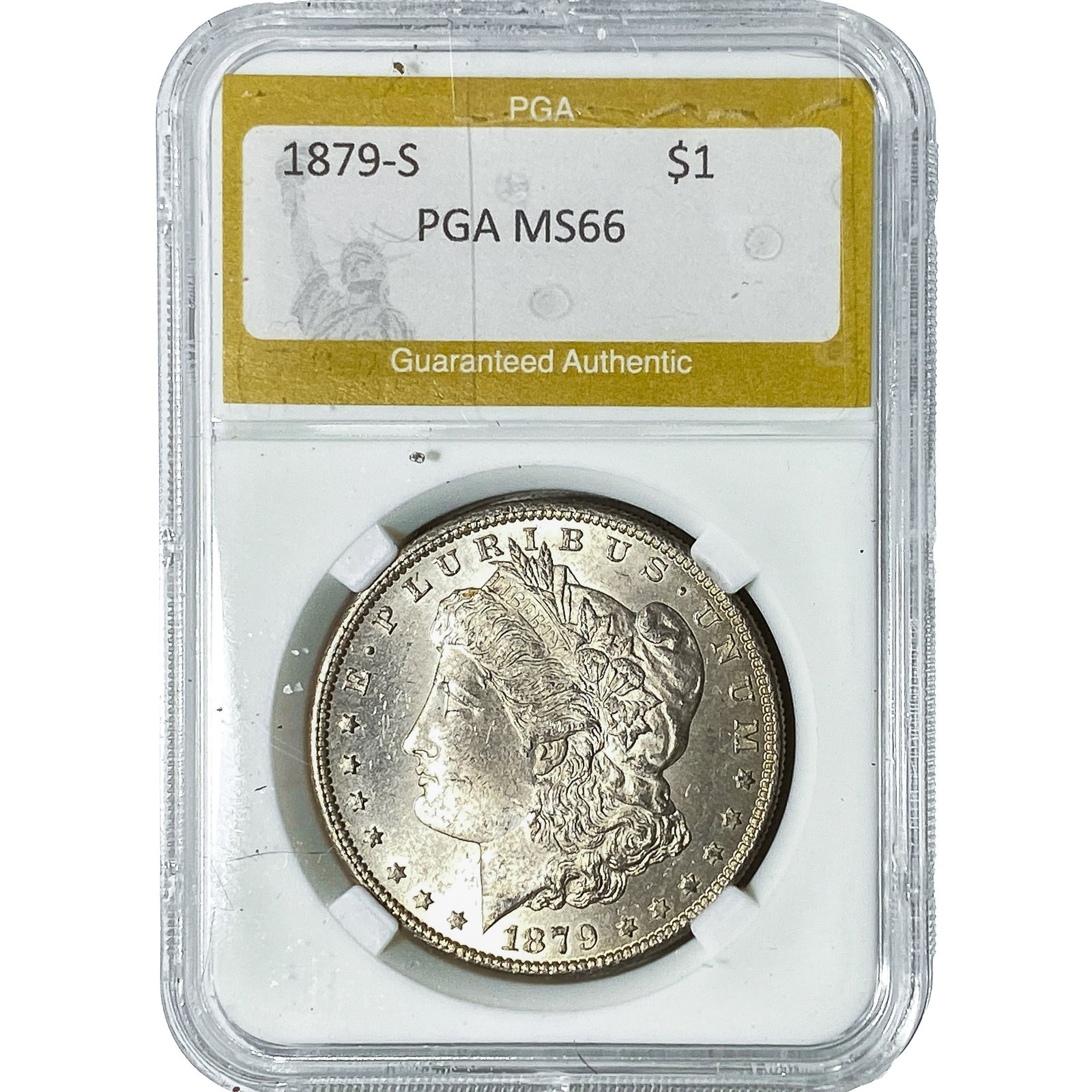 1879-S Morgan Silver Dollar PGA MS66: 1879-S Morgan Silver Dollar PGA MS66