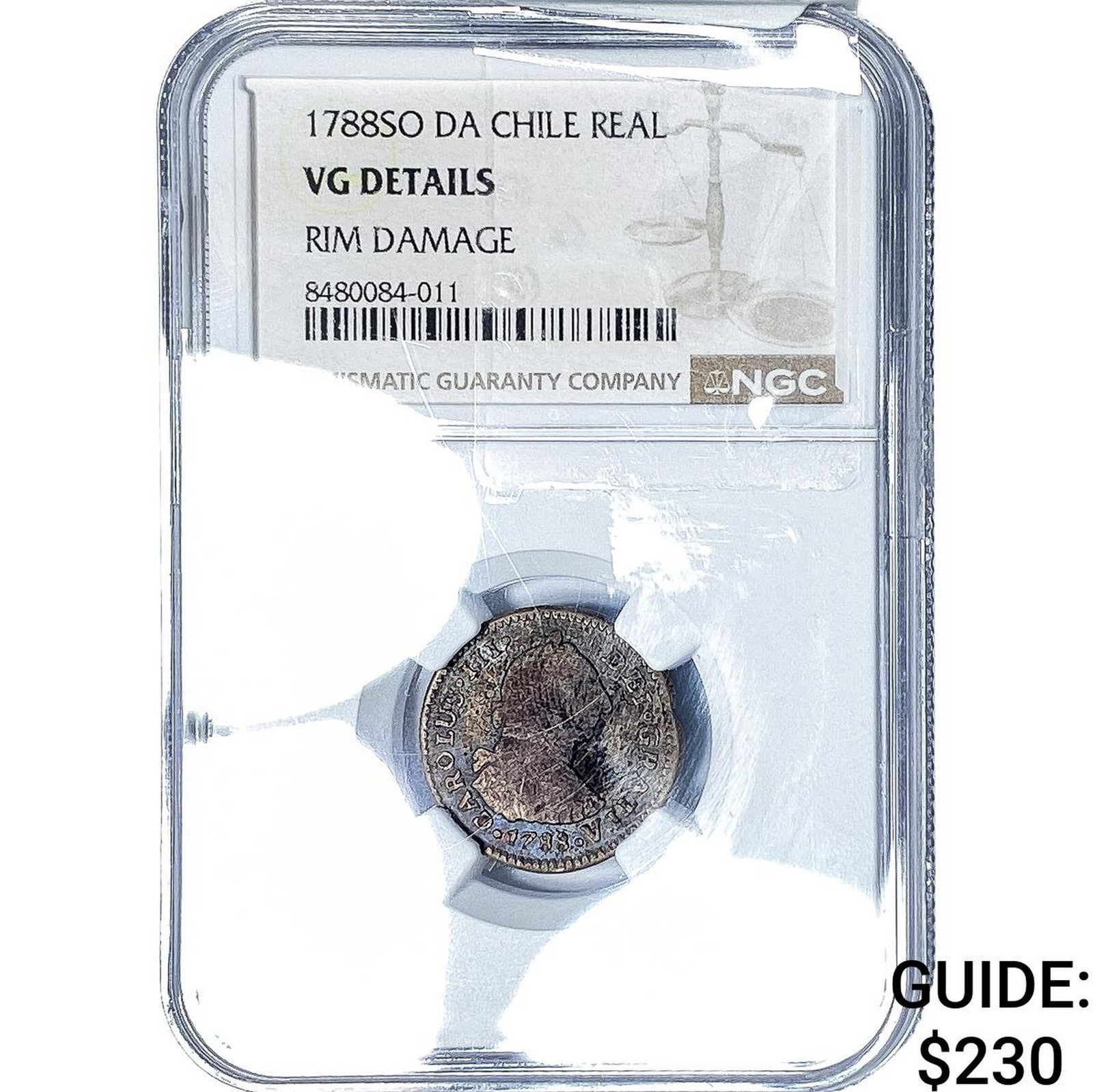 1788-SO Colonial Spain Silver 1 Real NGC VG Details: 1788-SO Colonial Spain Silver 1 Real NGC VG Details