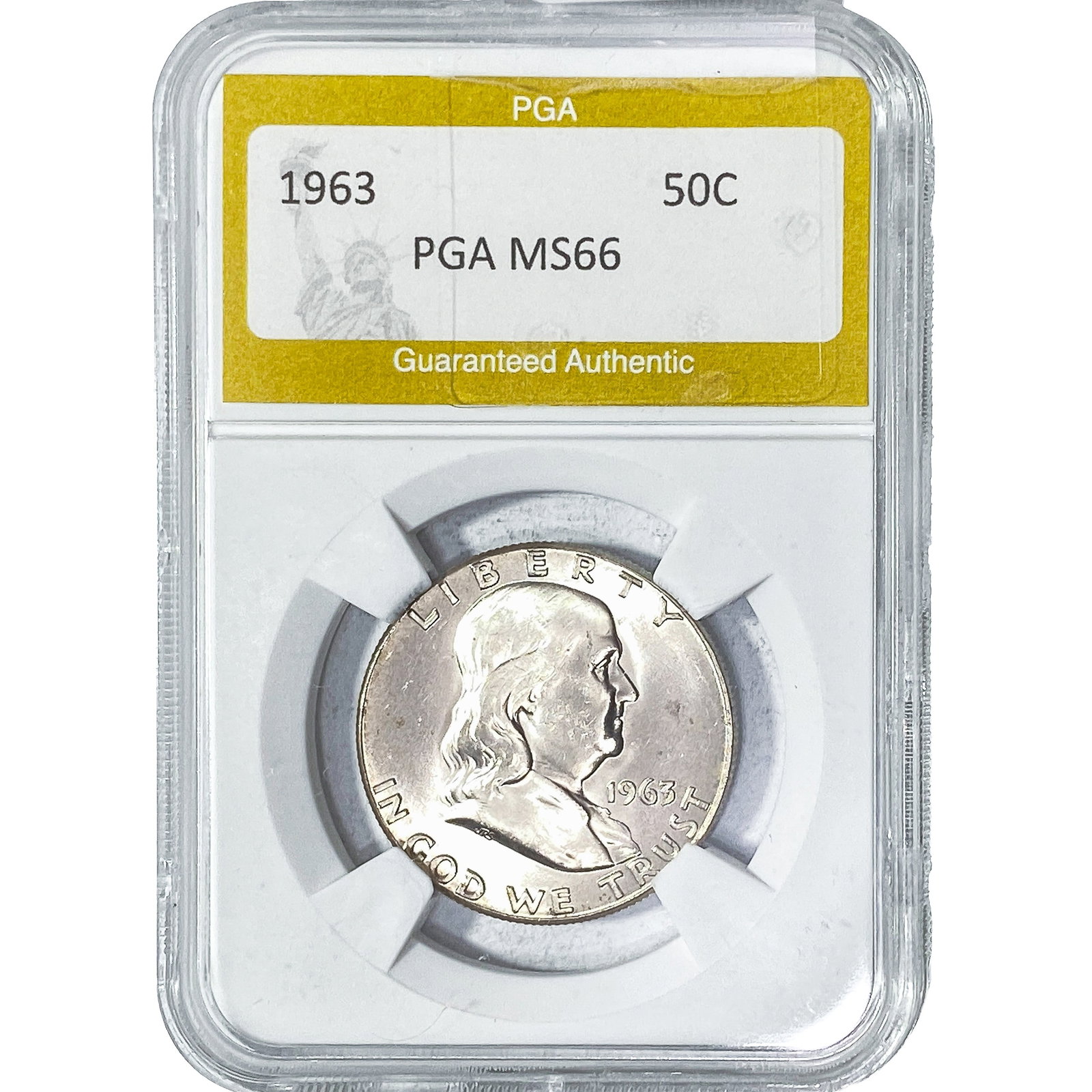 1963 Franklin Half Dollar PGA MS66 (1 of 2)