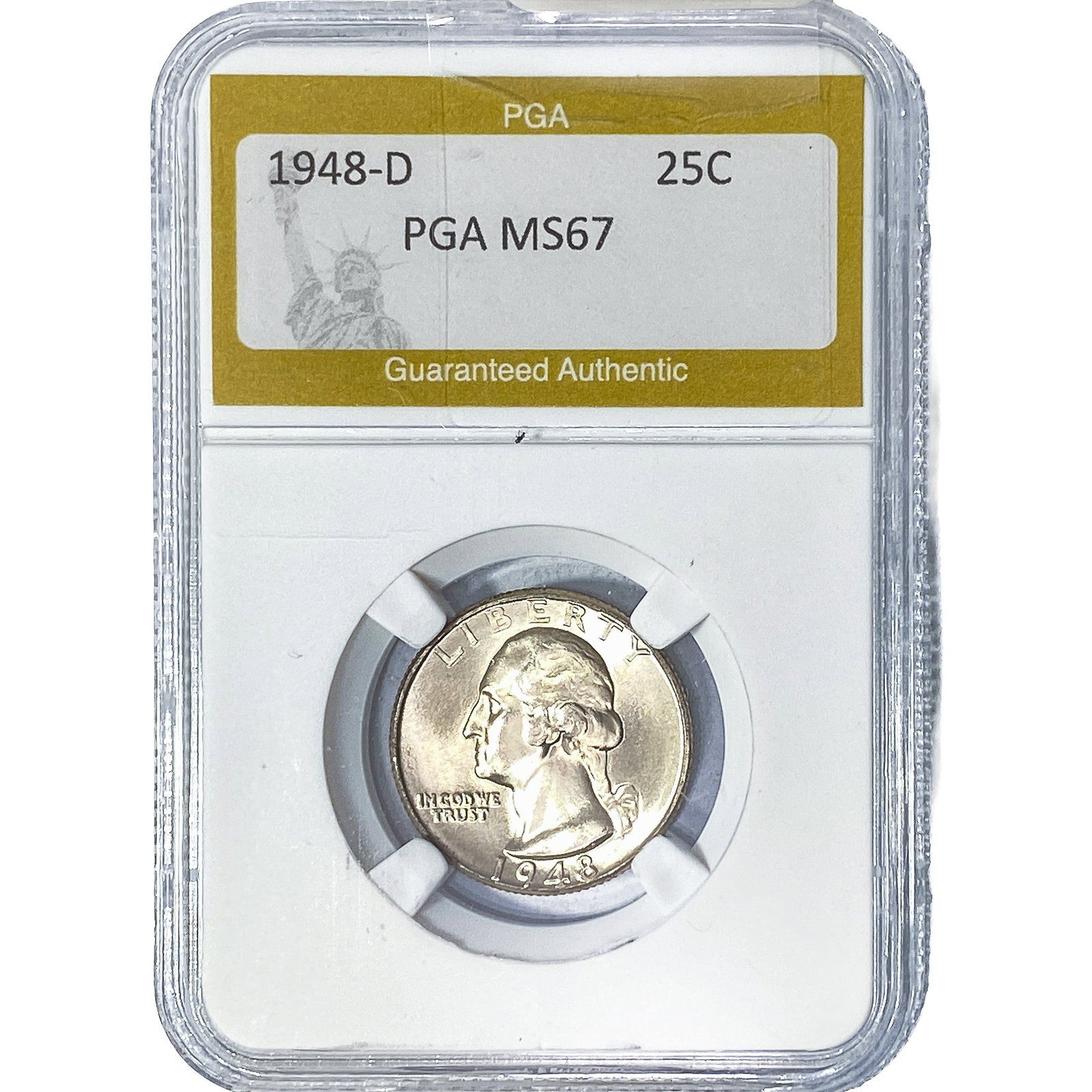 1948-D Washington Silver Quarter PGA MS67 (1 of 2)