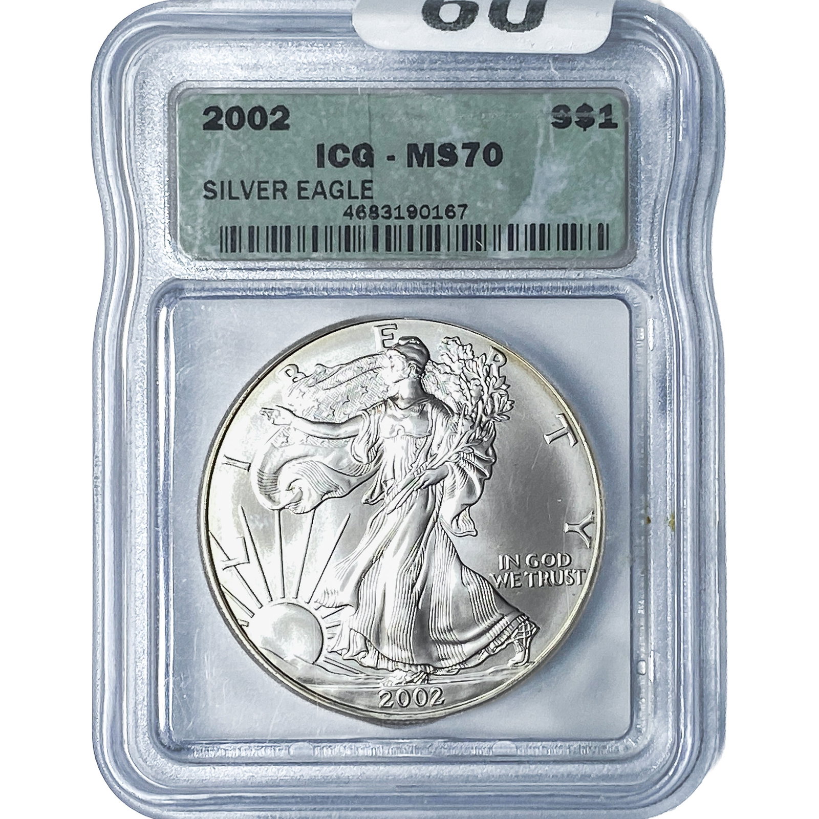 2002 Silver Eagle ICG MS70: 2002 Silver Eagle ICG MS70