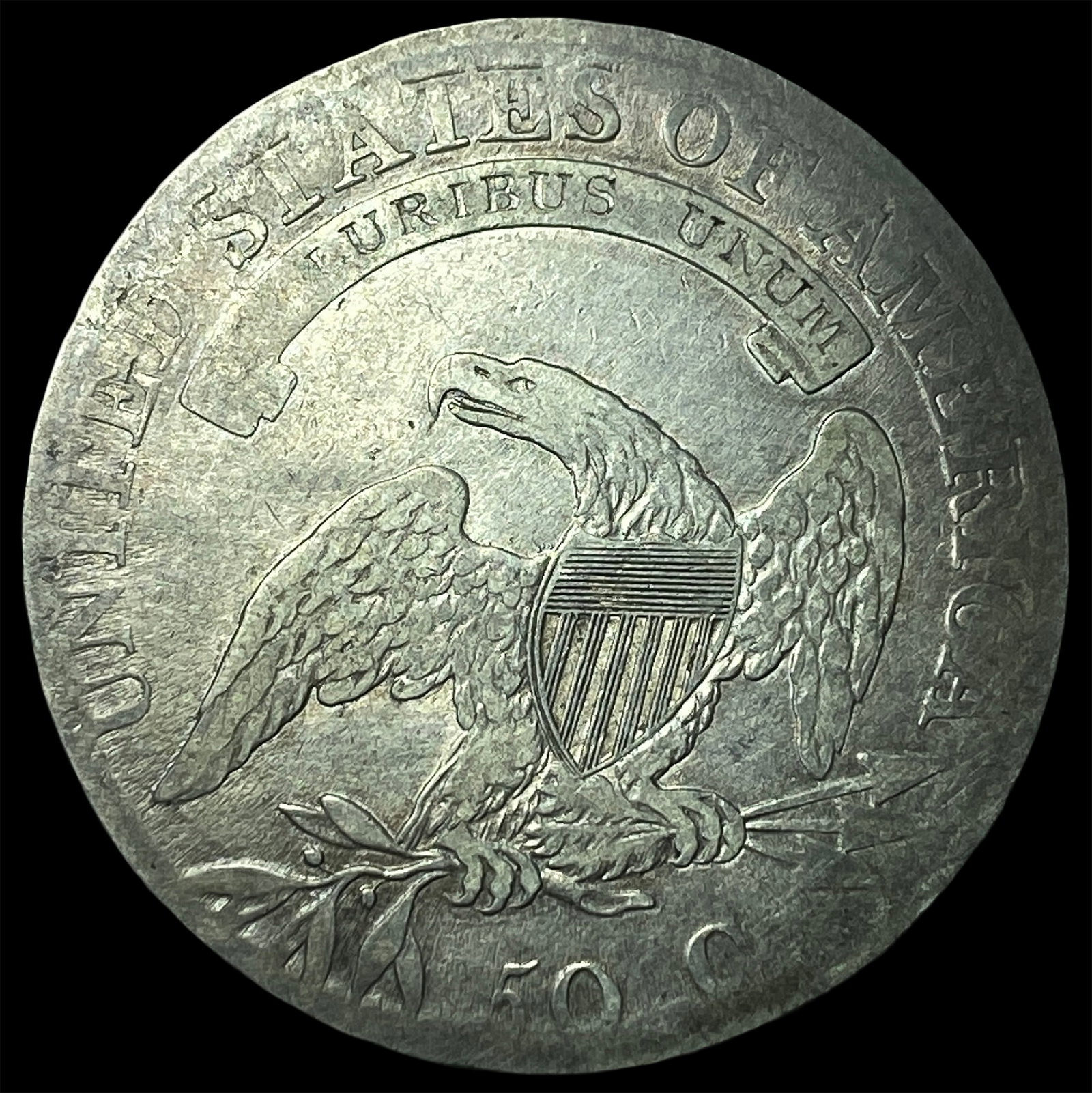 1808 Capped Bust Half Dollar NICELY CIRCULATED - 2