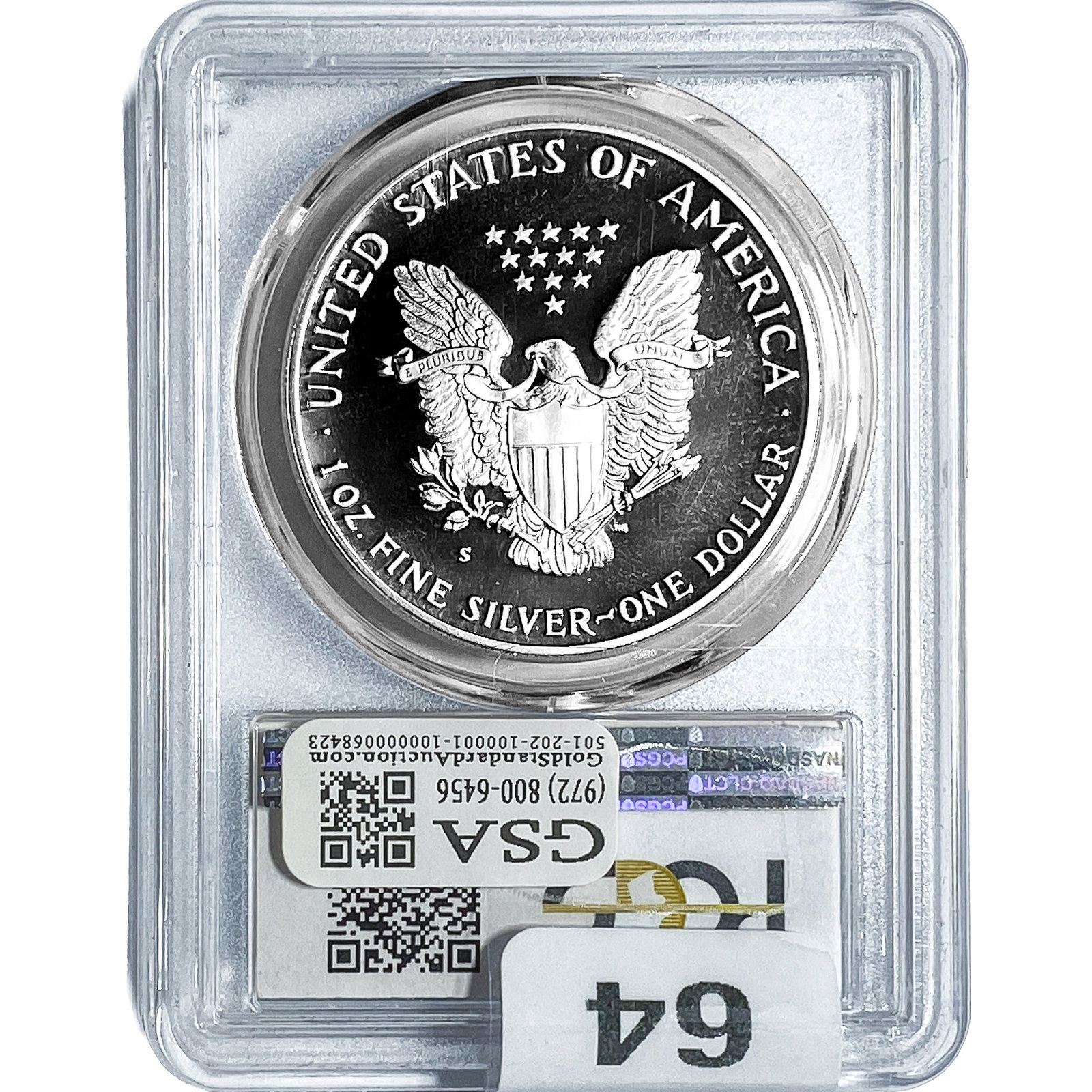 1986-S Silver Eagle PCGS PR70 DCAM - 2