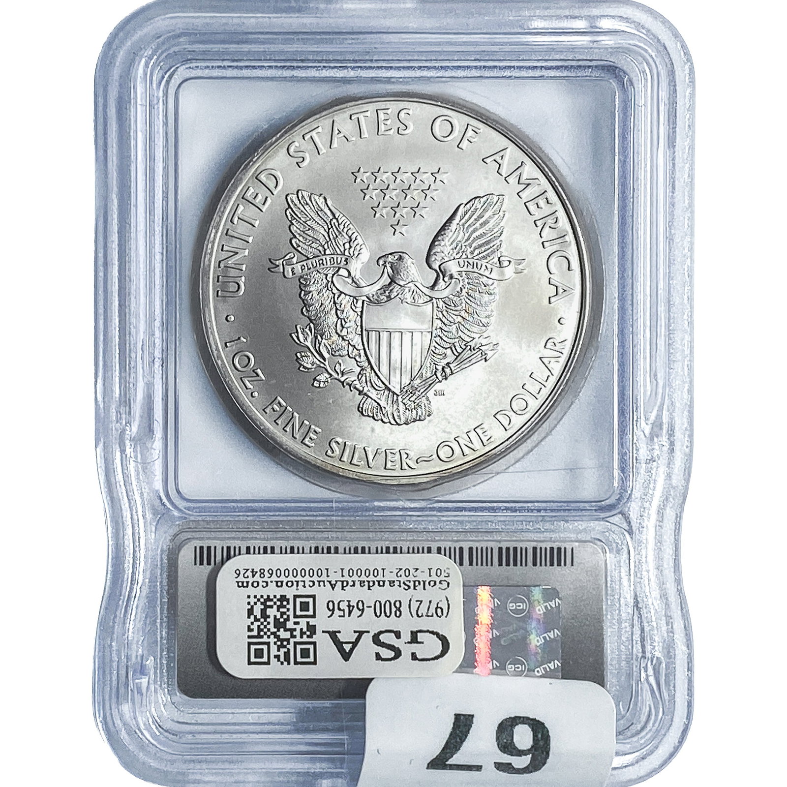 2009 Silver Eagle ICG MS70 - 2