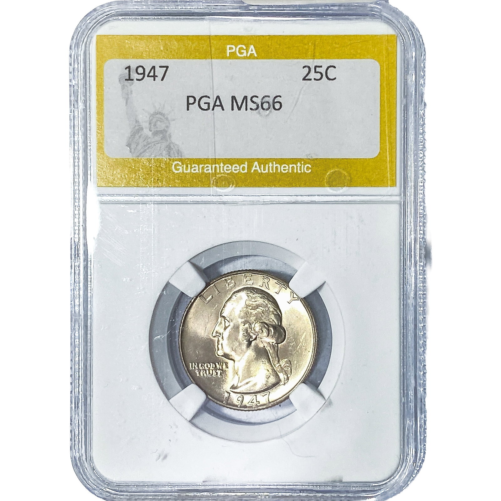 1947 Washington Silver Quarter PGA MS66: 1947 Washington Silver Quarter PGA MS66
