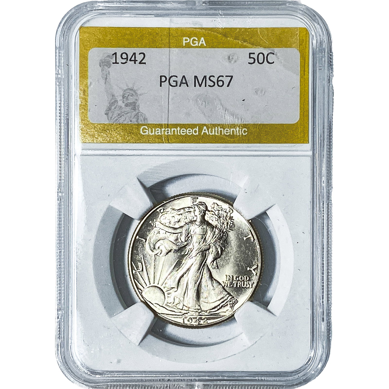 1942 Walking Liberty Half Dollar PGA MS67 (1 of 2)