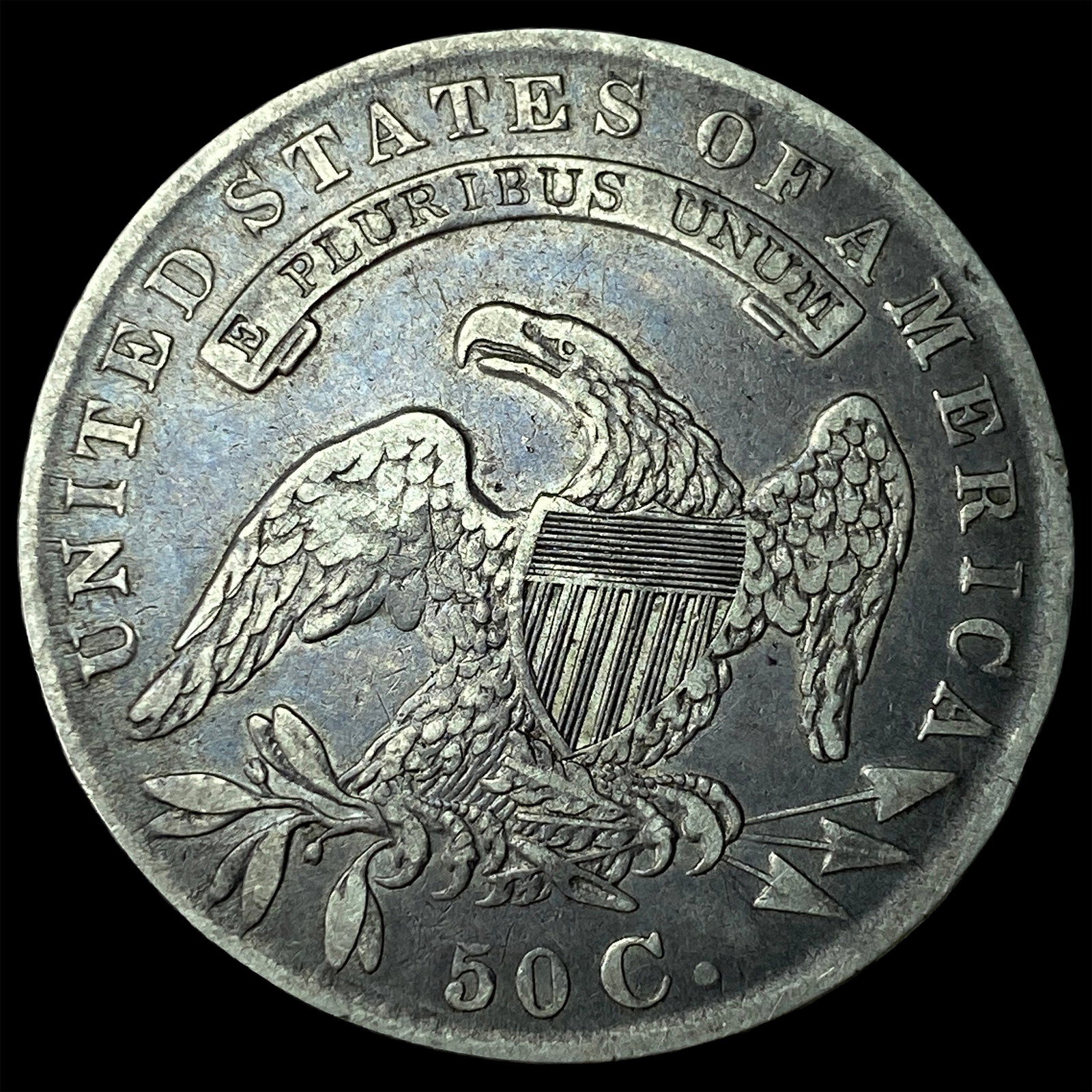 1835 Capped Bust Half Dollar LIGHTLY CIRCULATED - 2