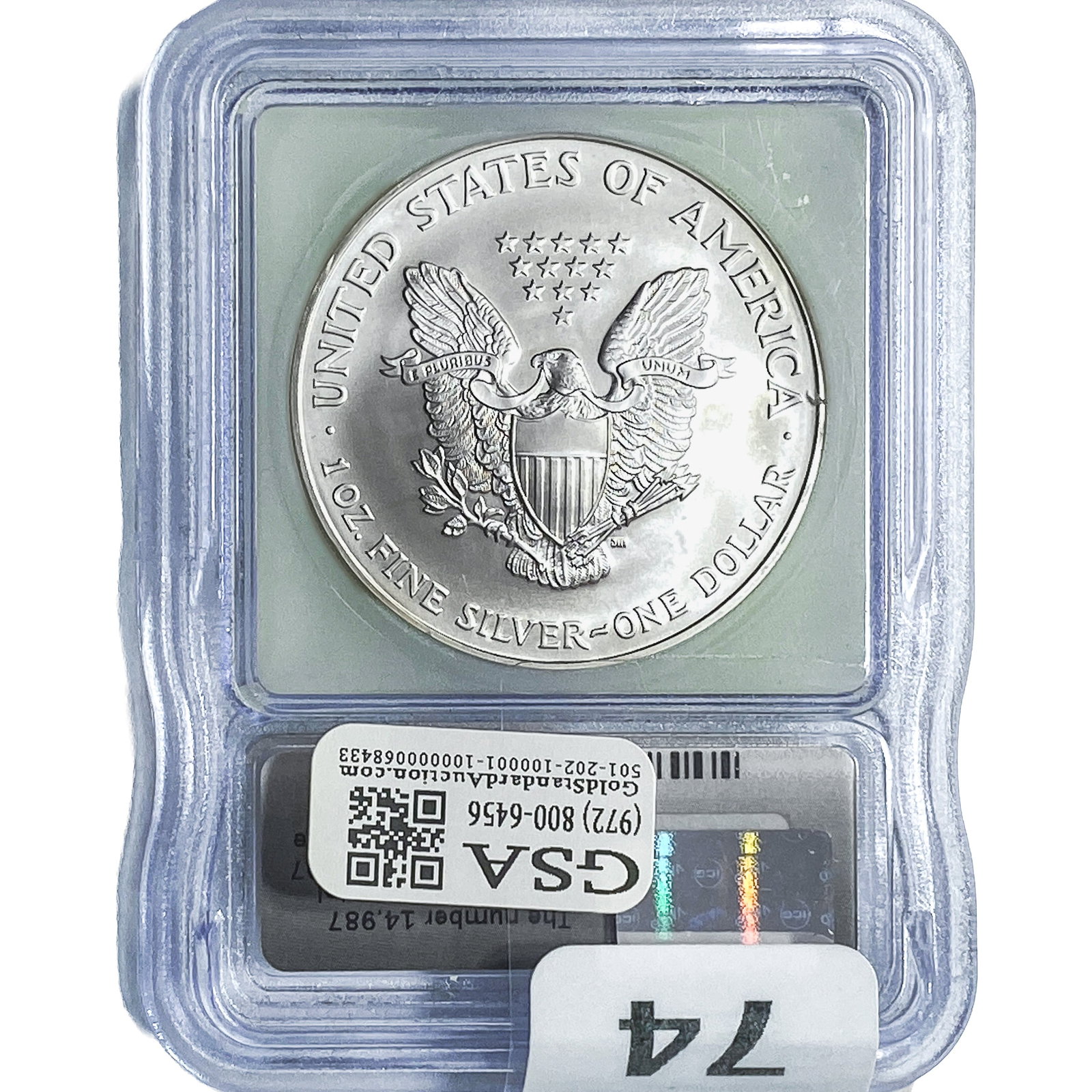 2007 Silver Eagle ICG MS70 - 2