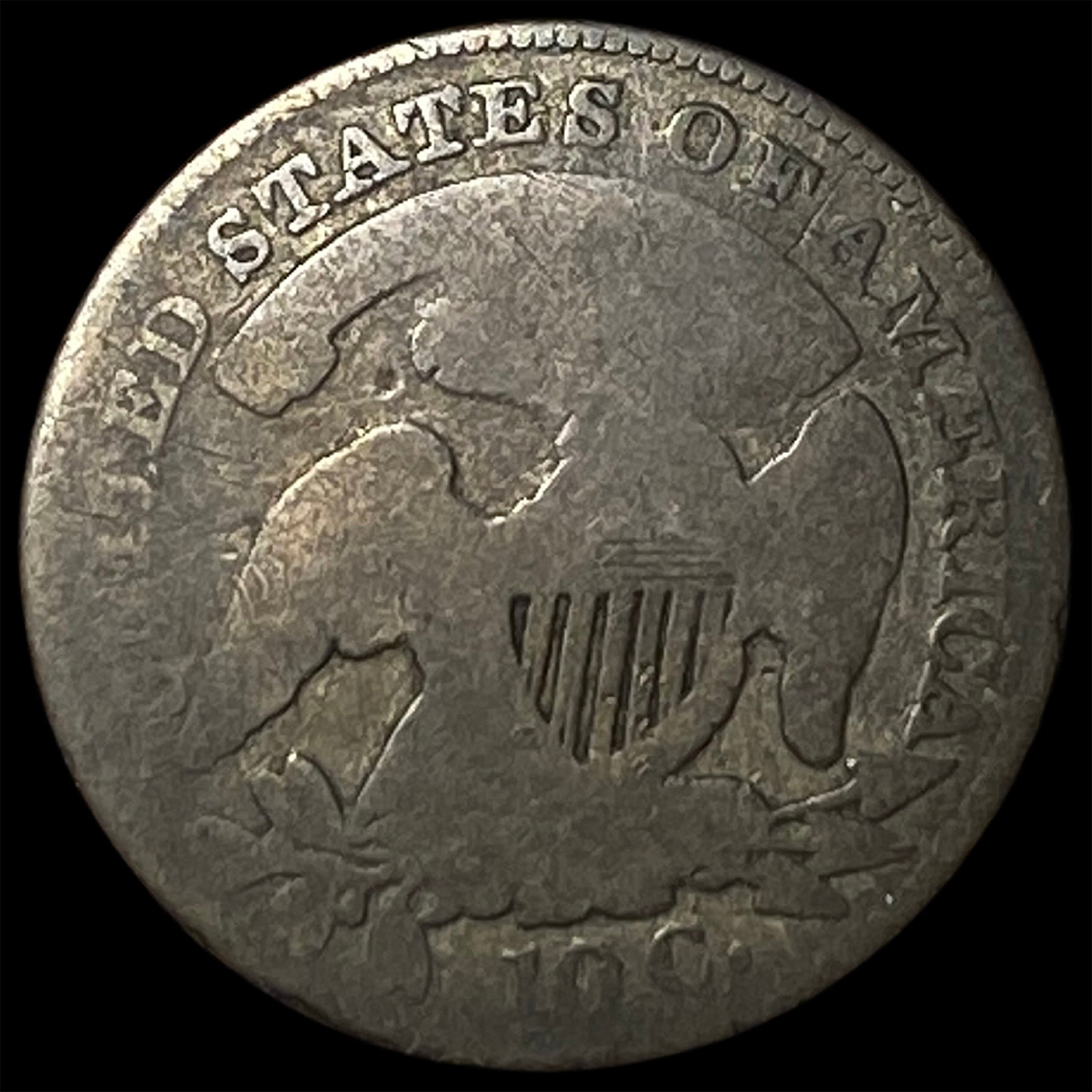 1834 Silver Capped Bust Dime LIGHTLY CIRCULATED - 2