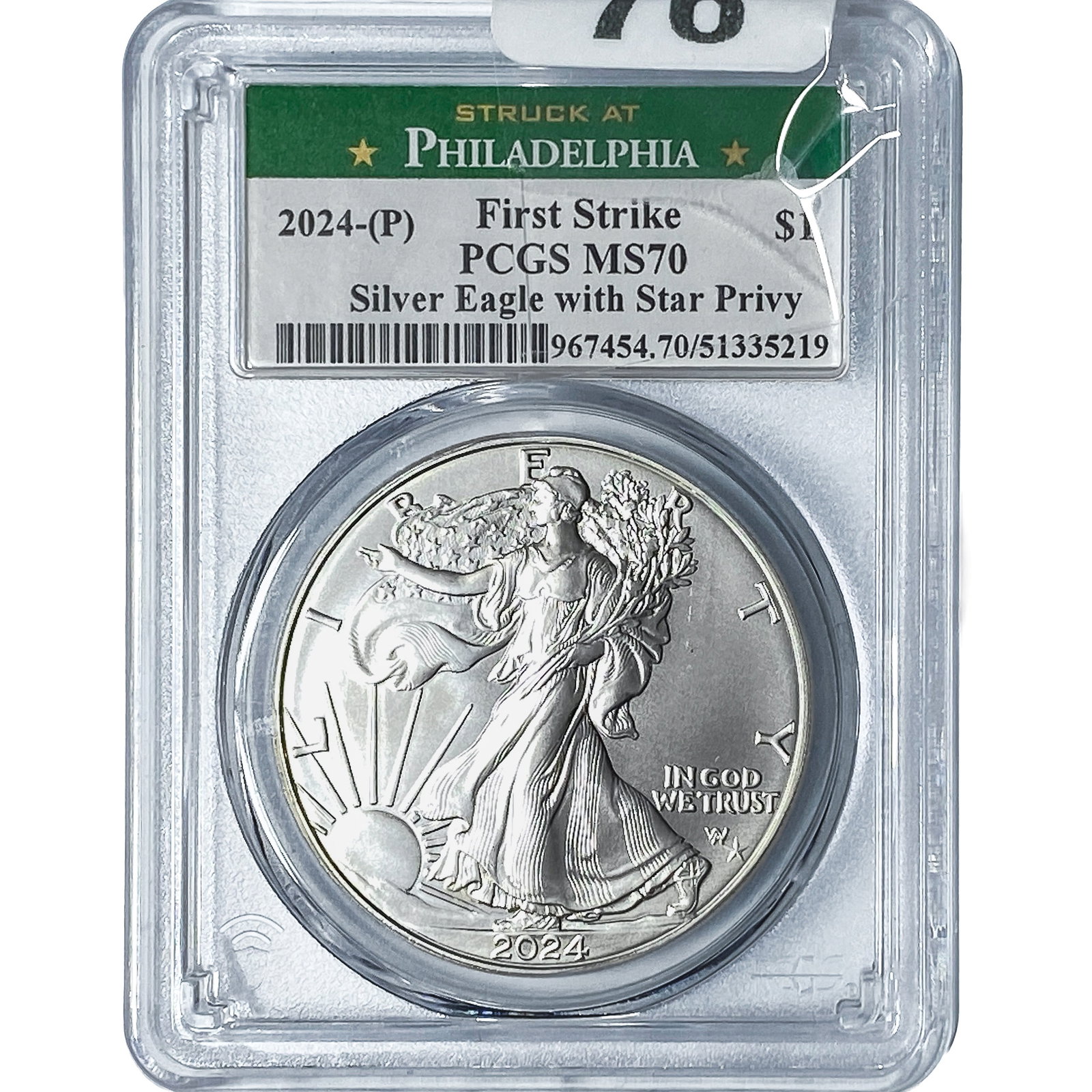 2024-[P] Silver Eagle PCGS MS70 (1 of 2)