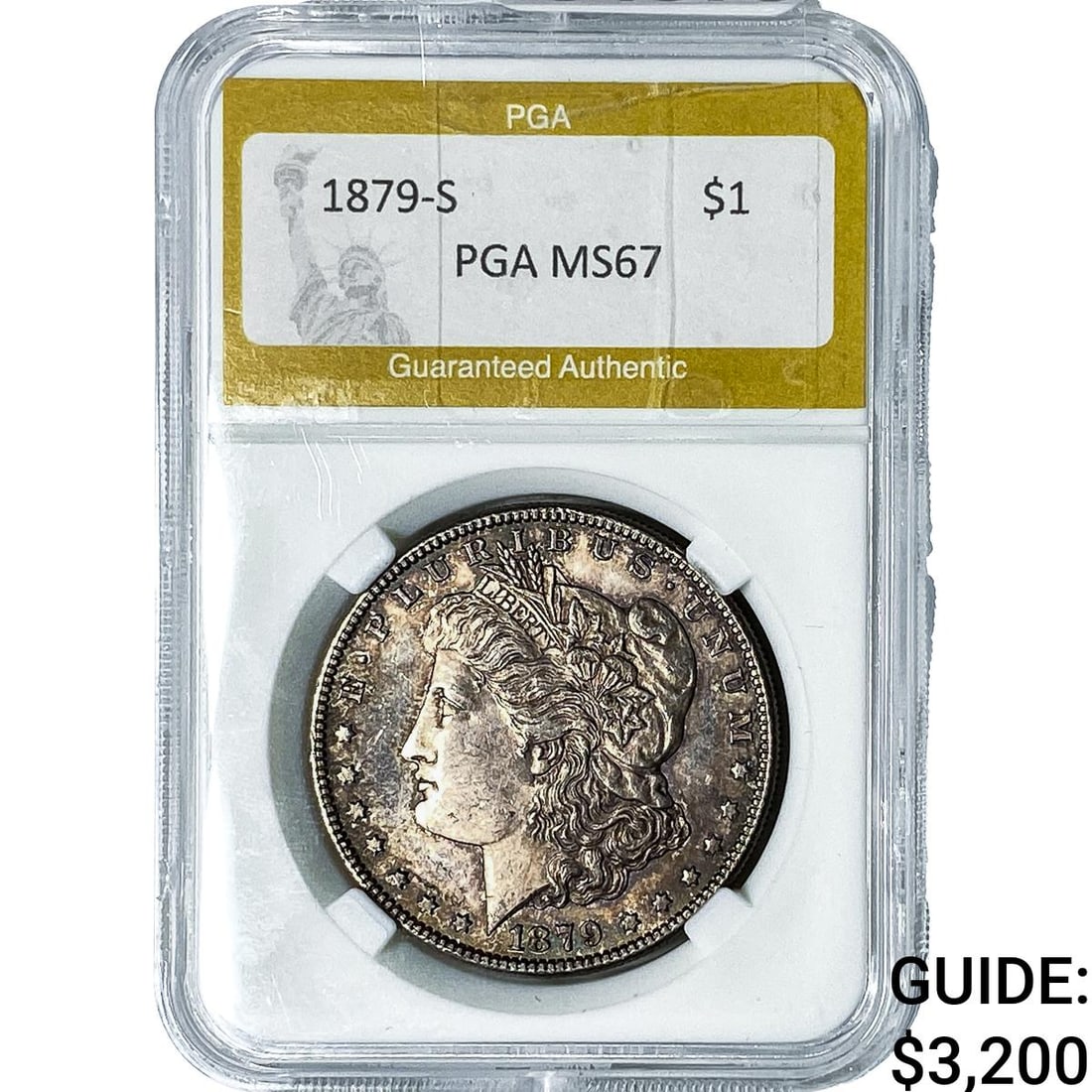 1879-S Morgan Silver Dollar PGA MS67: 1879-S Morgan Silver Dollar PGA MS67