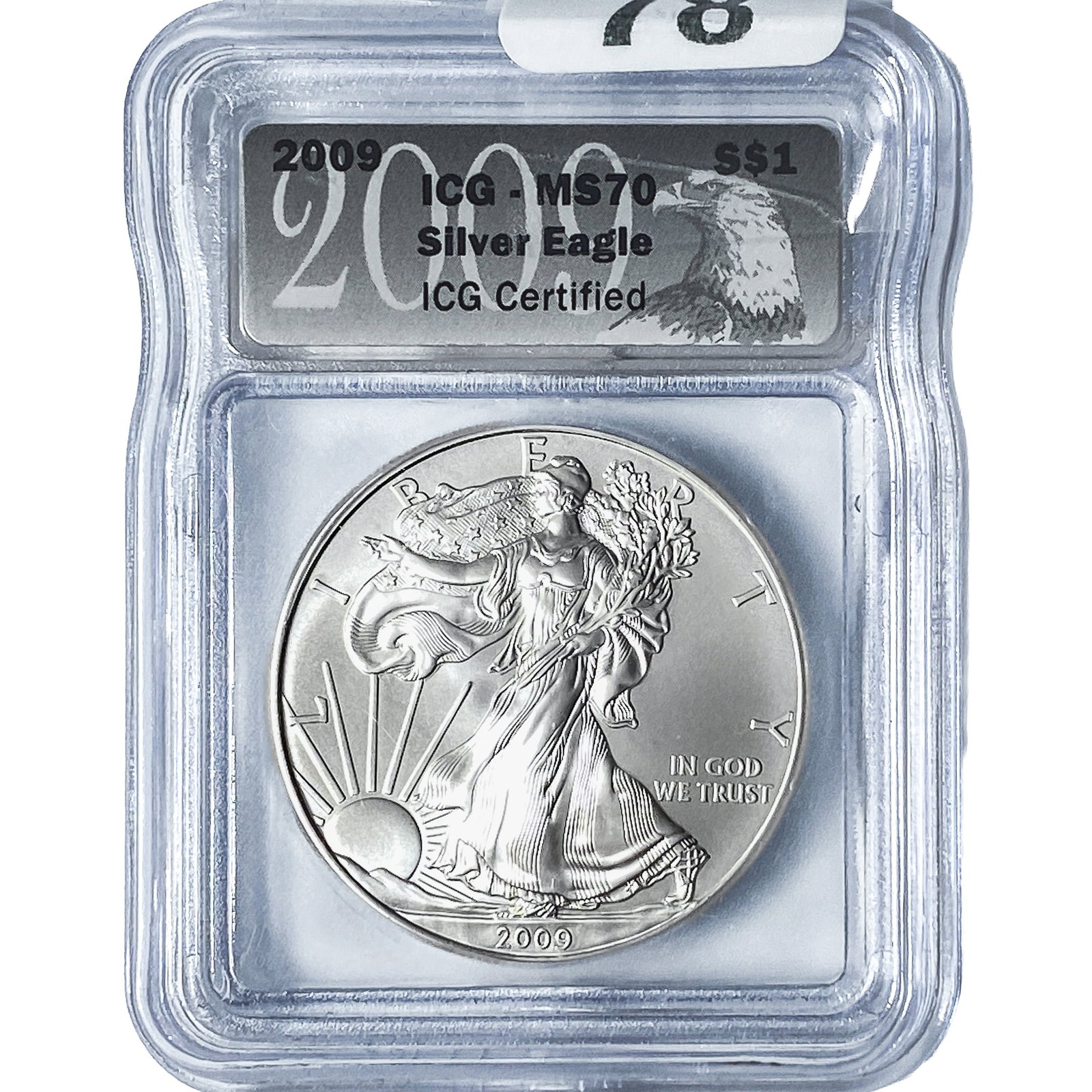 2009 Silver Eagle ICG MS70 (1 of 2)