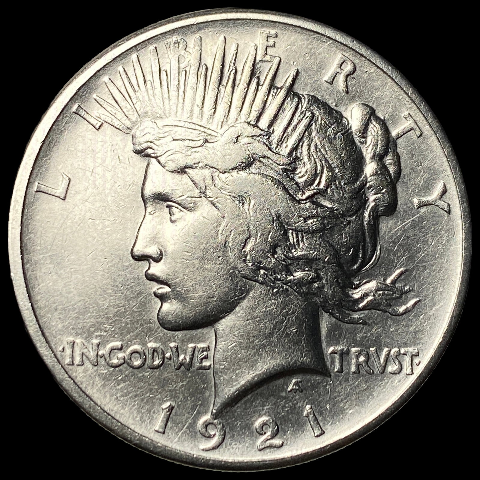 1921 Silver High Relief Peace Dollar UNCIRCULATED: 1921 Silver High Relief Peace Dollar UNCIRCULATED