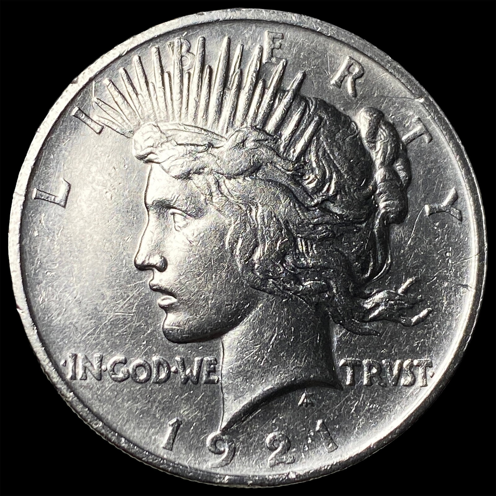 1921 Peace High Relief Silver Dollar UNCIRCULATED: 1921 Peace High Relief Silver Dollar UNCIRCULATED