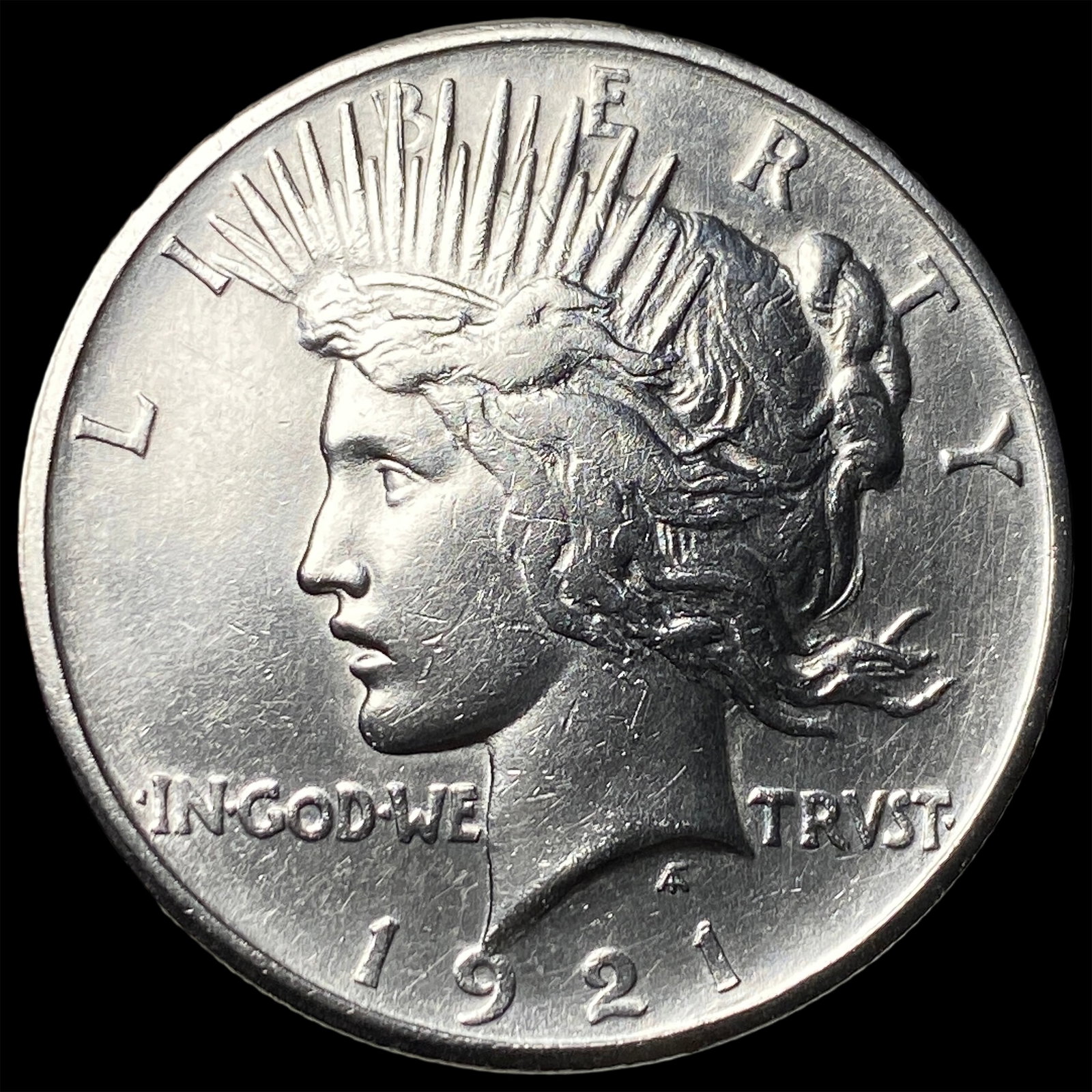 1921 Silver High Relief Peace Dollar UNCIRCULATED: 1921 Silver High Relief Peace Dollar UNCIRCULATED