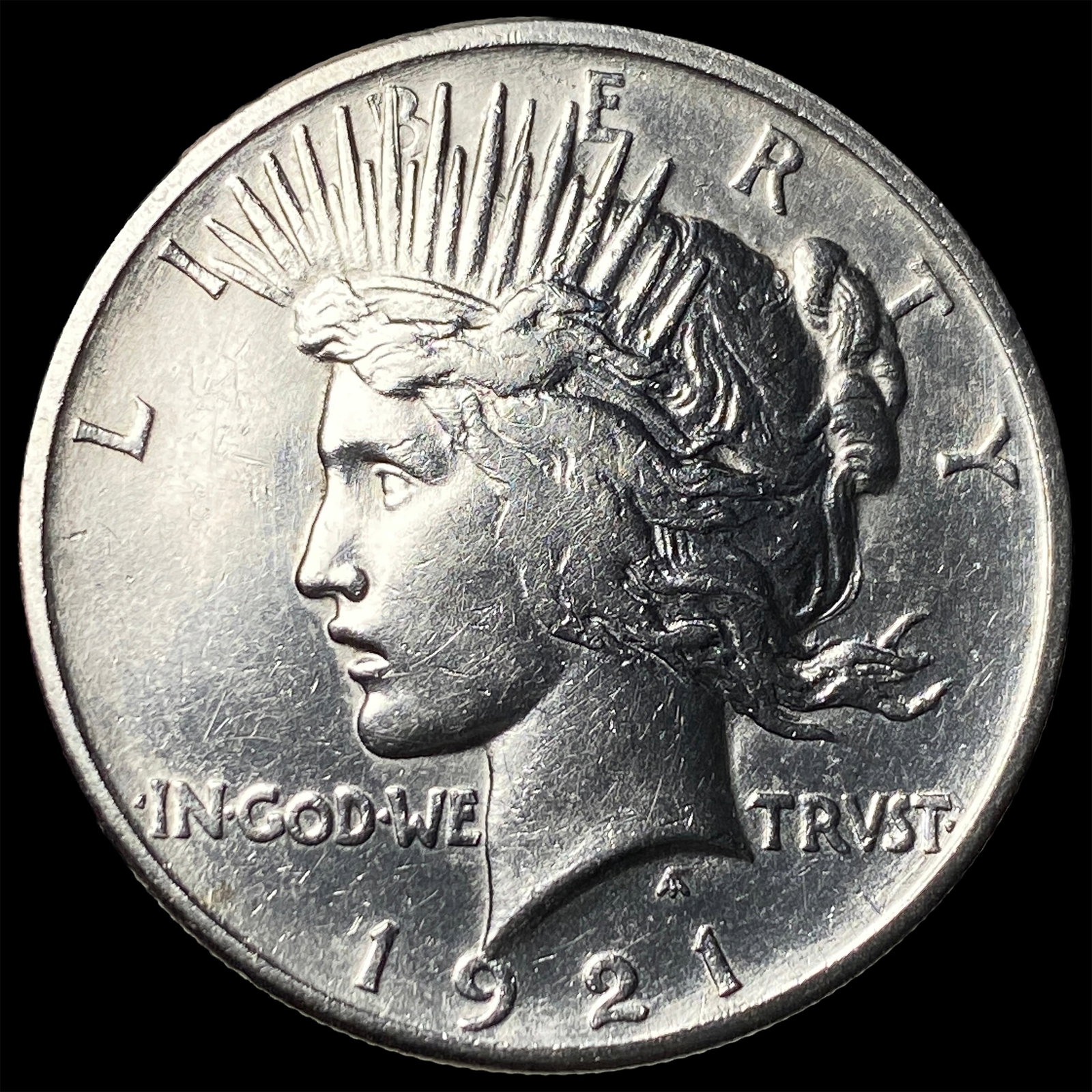 1921 Silver High Relief Peace Dollar UNCIRCULATED: 1921 Silver High Relief Peace Dollar UNCIRCULATED