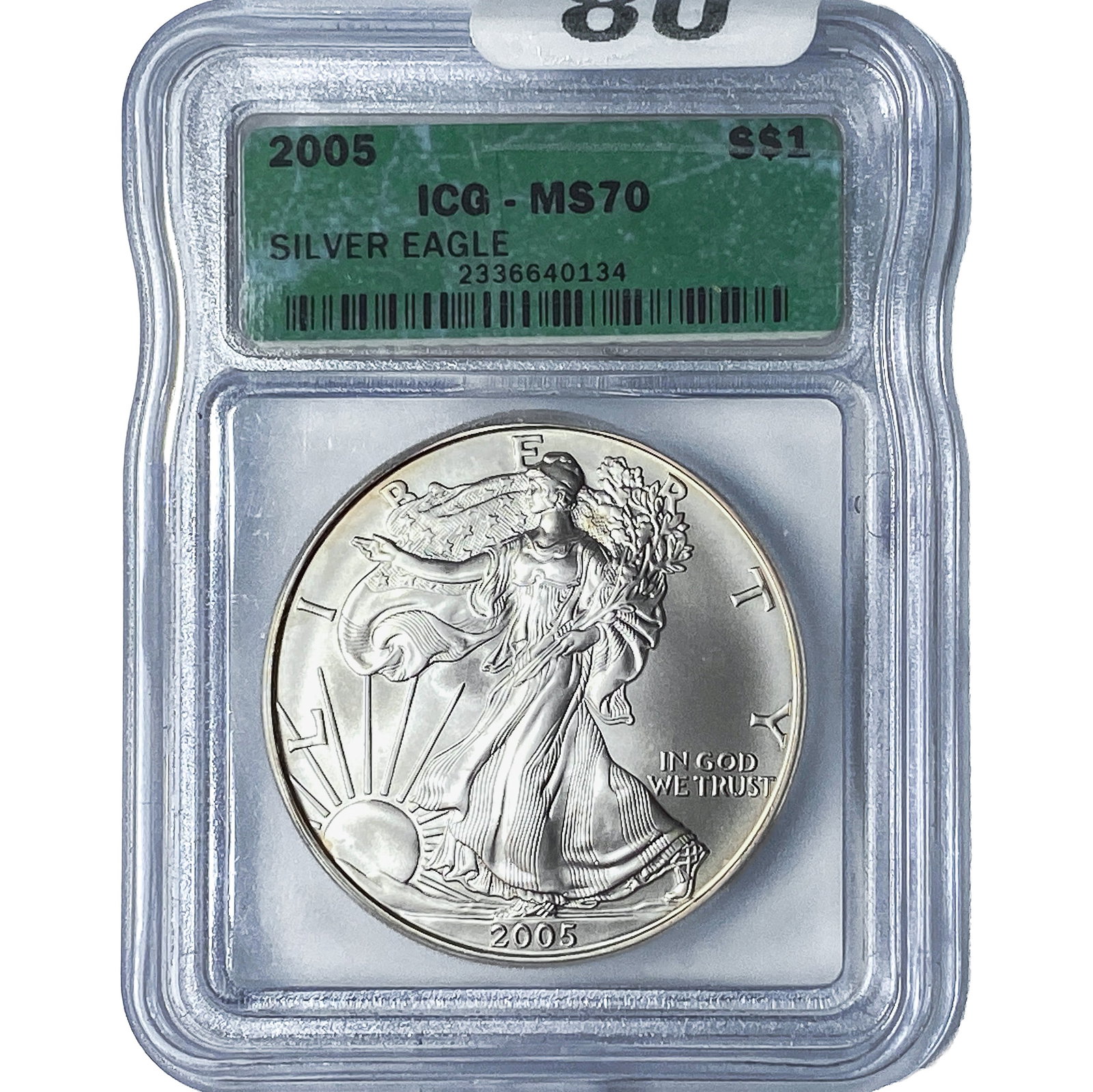 2005 Silver Eagle ICGS MS70: 2005 Silver Eagle ICGS MS70