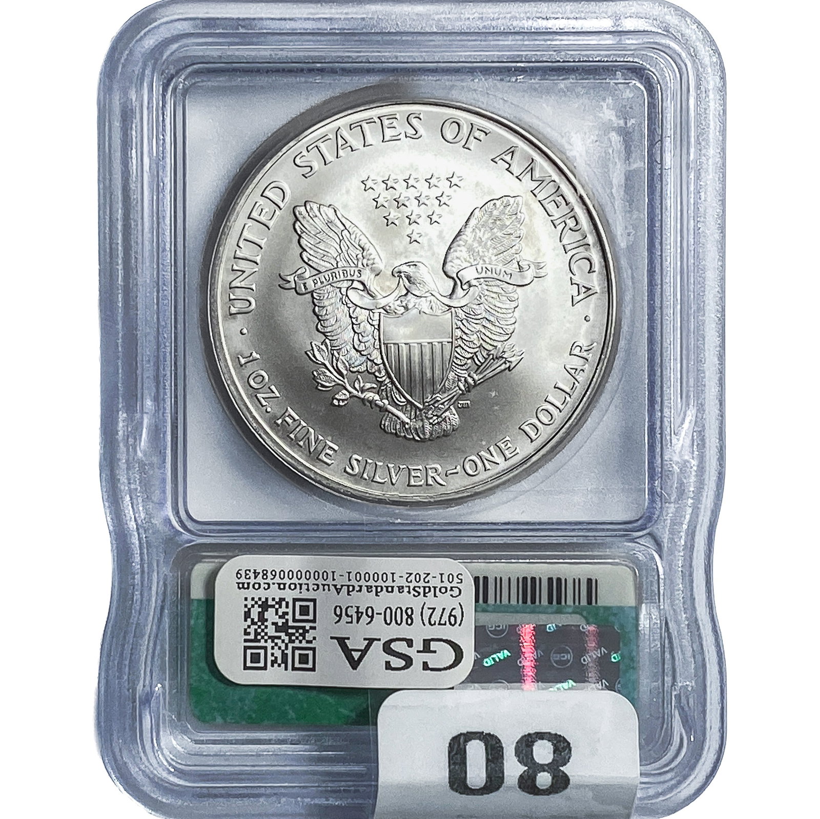 2005 Silver Eagle ICGS MS70 - 2