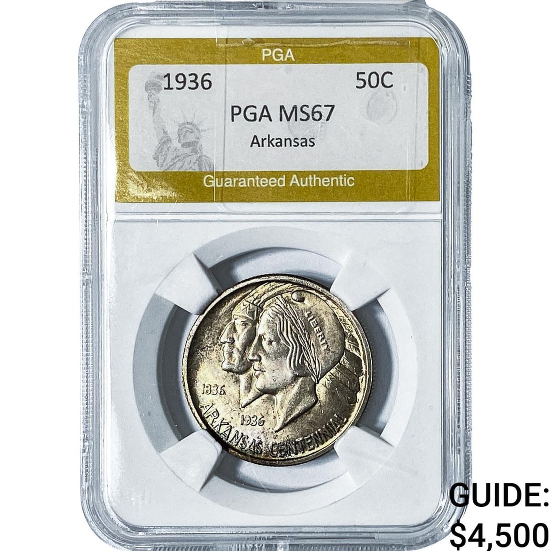 1936 Arkansas Half Dollar PGA MS67 (1 of 2)