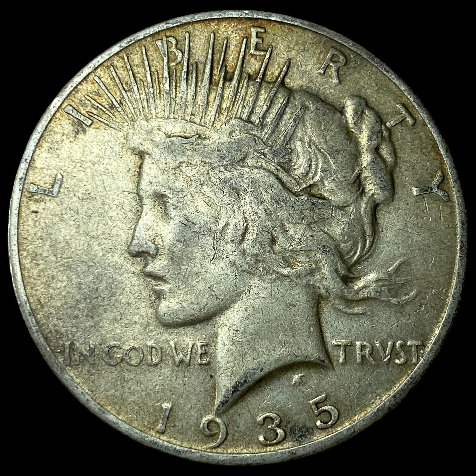 1935-S Silver Peace Dollar CLOSELY UNCIRCULATED: 1935-S Silver Peace Dollar CLOSELY UNCIRCULATED