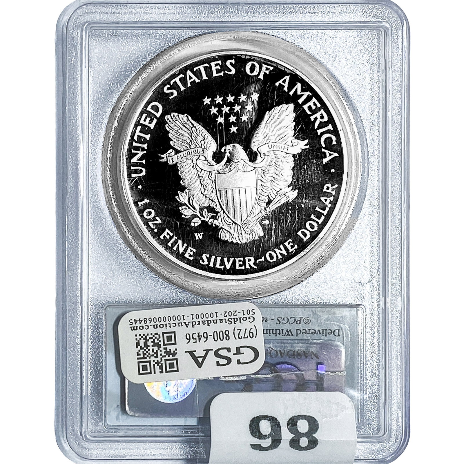 2007-W Silver Eagle PCGS PR69 DCAM - 2