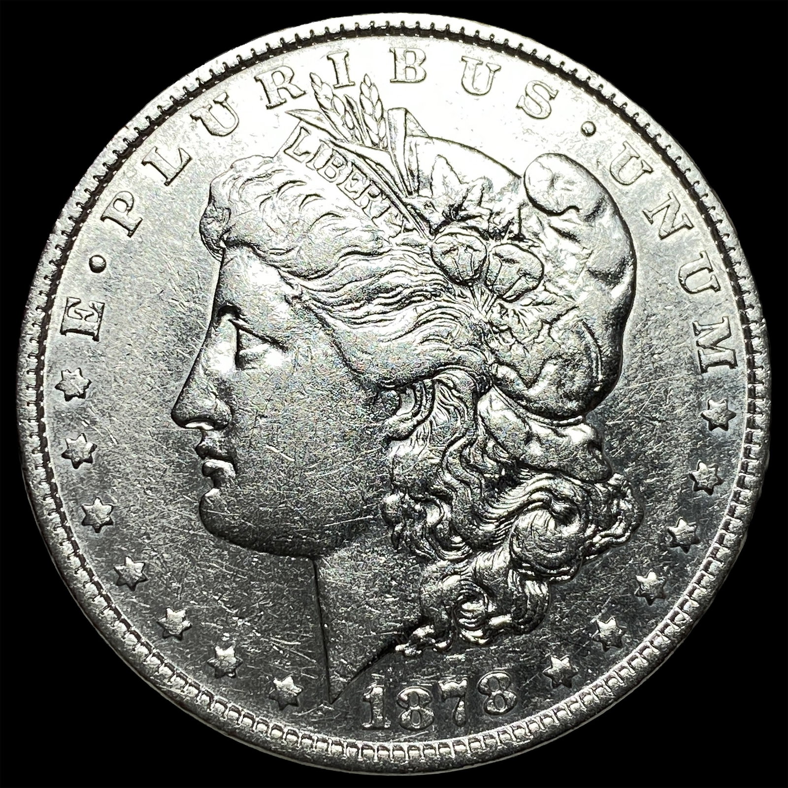 1878 Silver Morgan Dollar CLOSELY UNCIRCULATED: 1878 Silver Morgan Dollar CLOSELY UNCIRCULATED