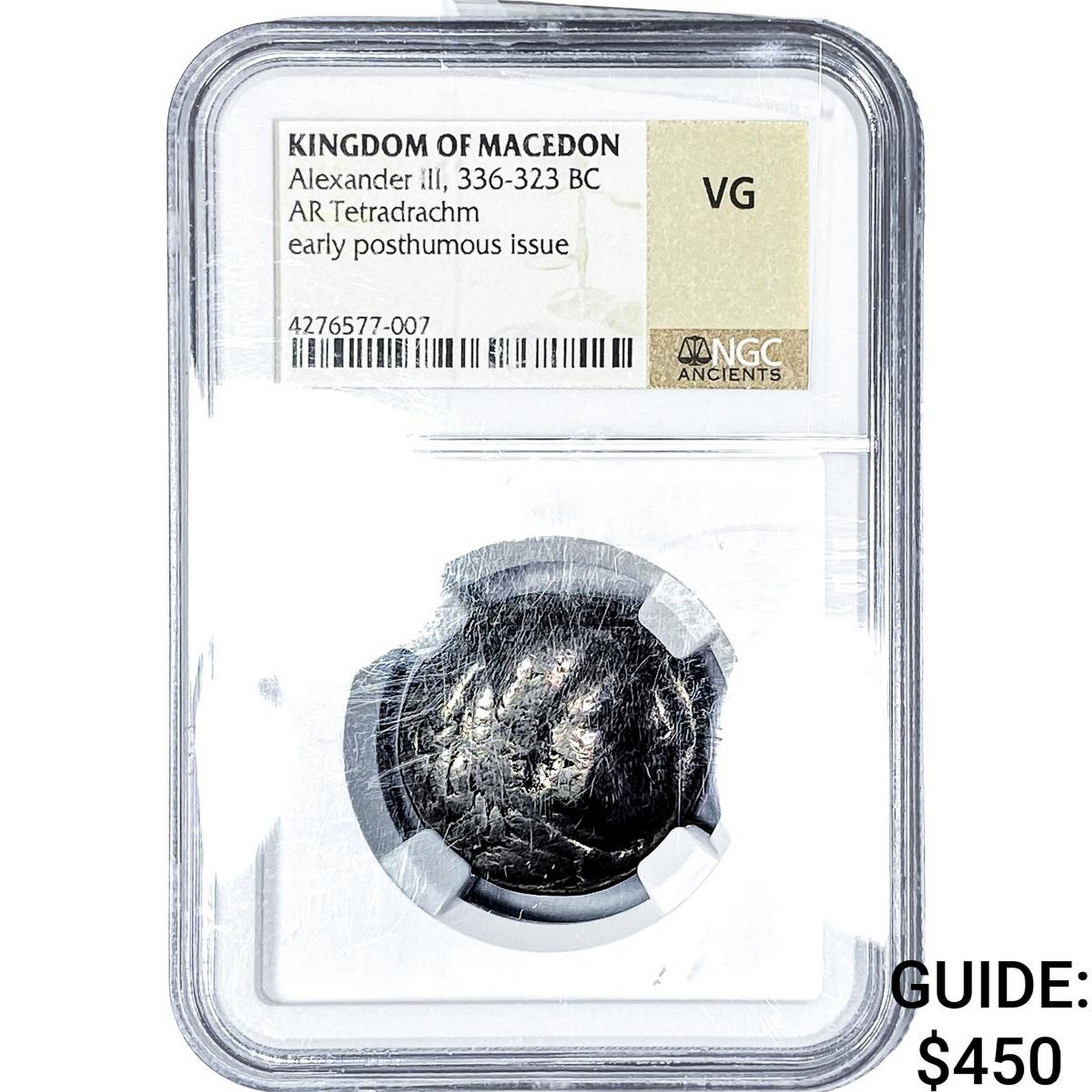 336-323 BC Ancient Macedon, Alexander The Great Silver Tet. NGC VG (1 of 2)