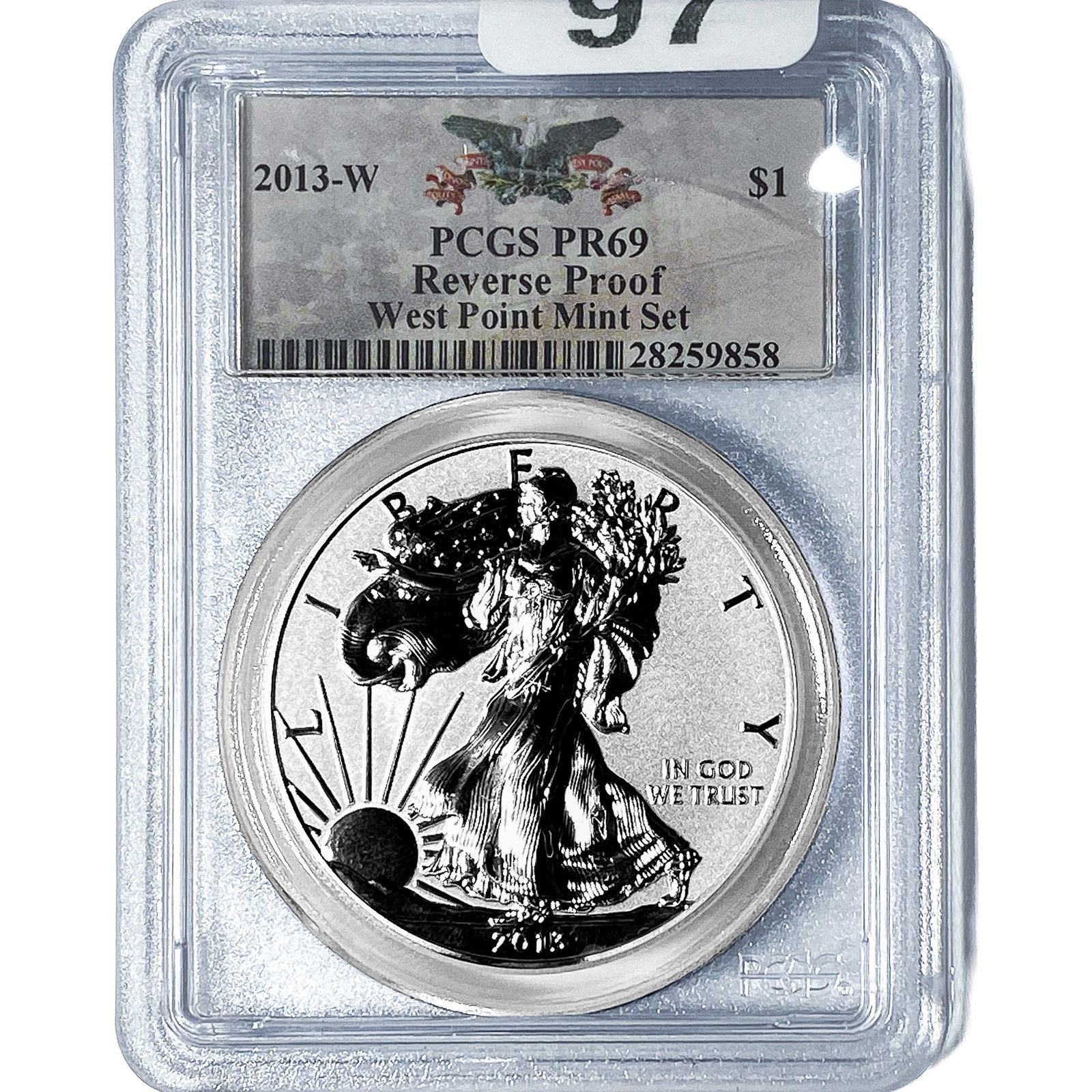 2013-W Silver Eagle PCGS PR69 Reverse Proof (1 of 2)