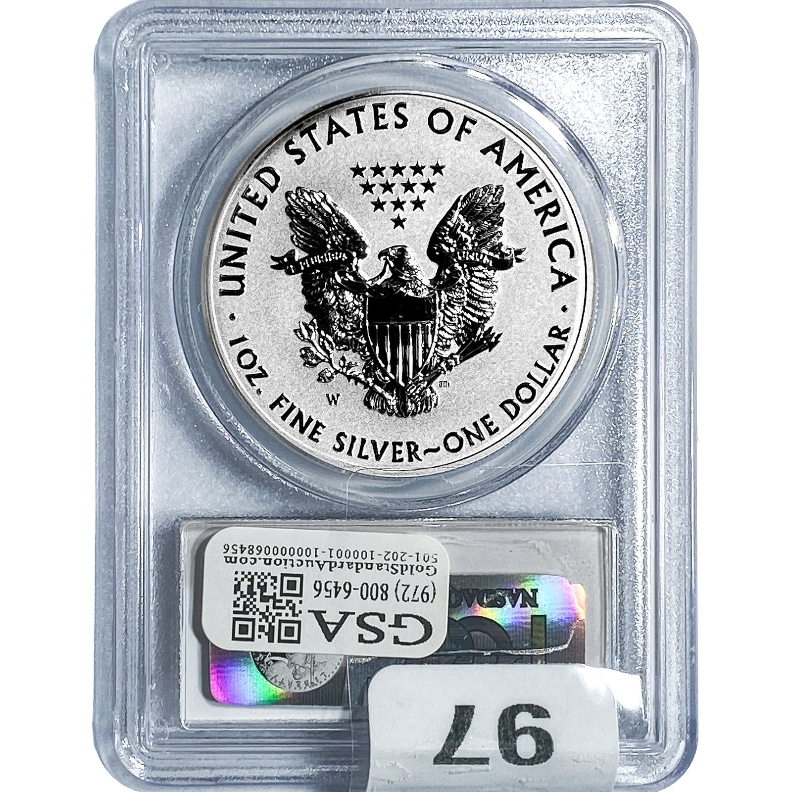 2013-W Silver Eagle PCGS PR69 Reverse Proof - 2