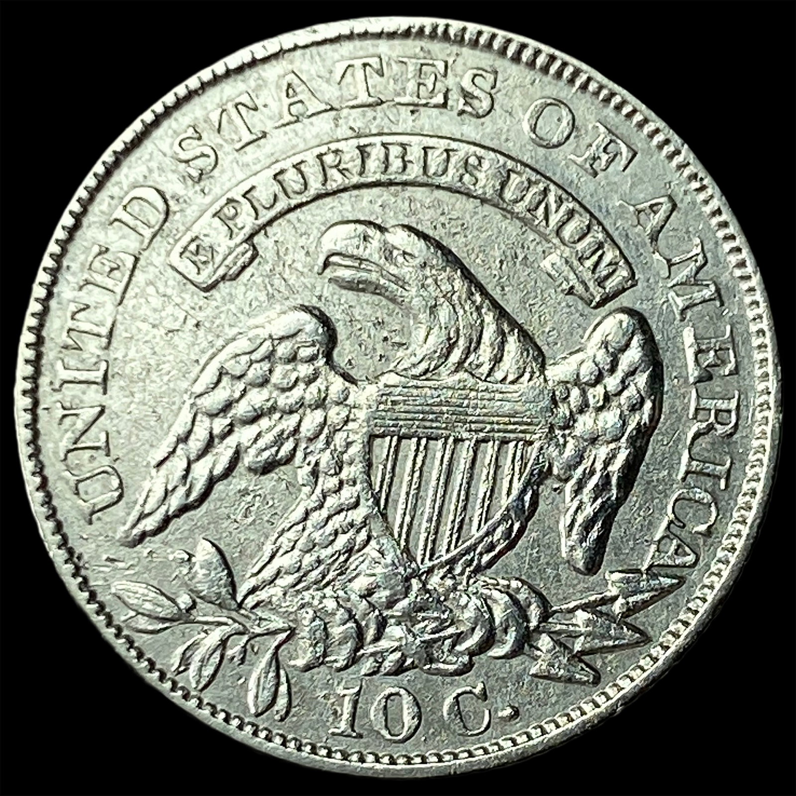 1834 Silver Capped Bust Dime CLOSELY UNCIRCULATED - 2