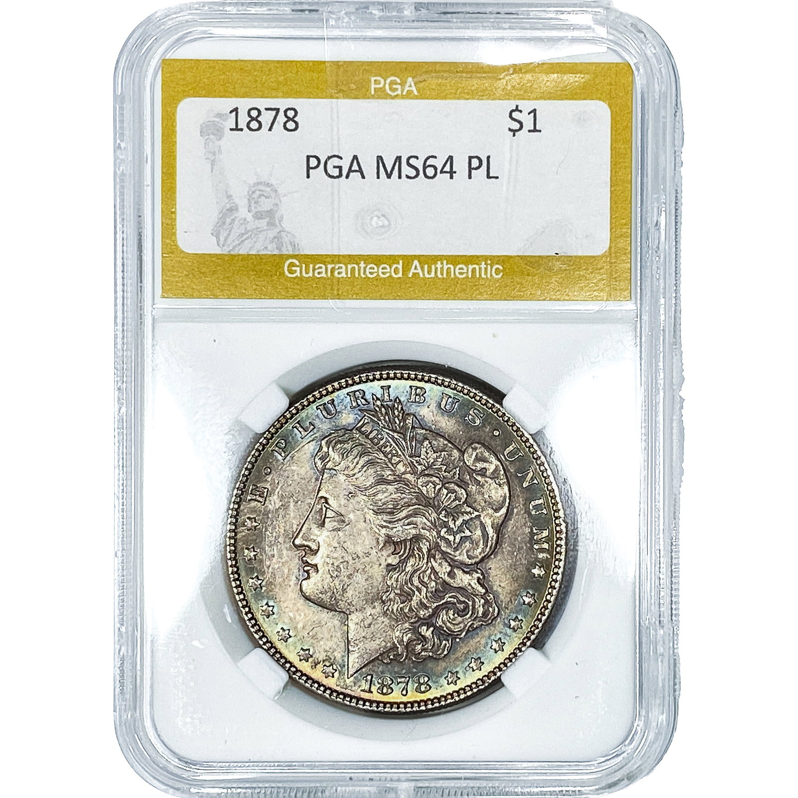 1878 Morgan Silver Dollar PGA MS64 PL: 1878 Morgan Silver Dollar PGA MS64 PL