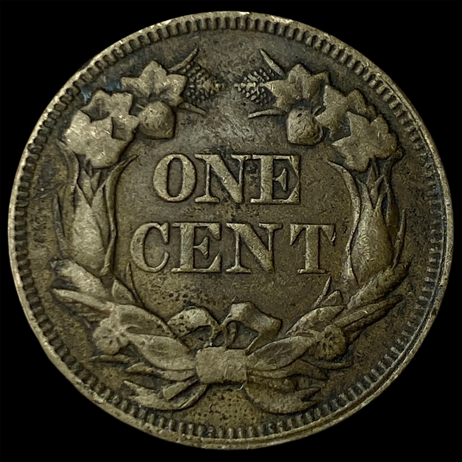 1857 Flying Eagle Cent NEARLY UNCIRCULATED - 2