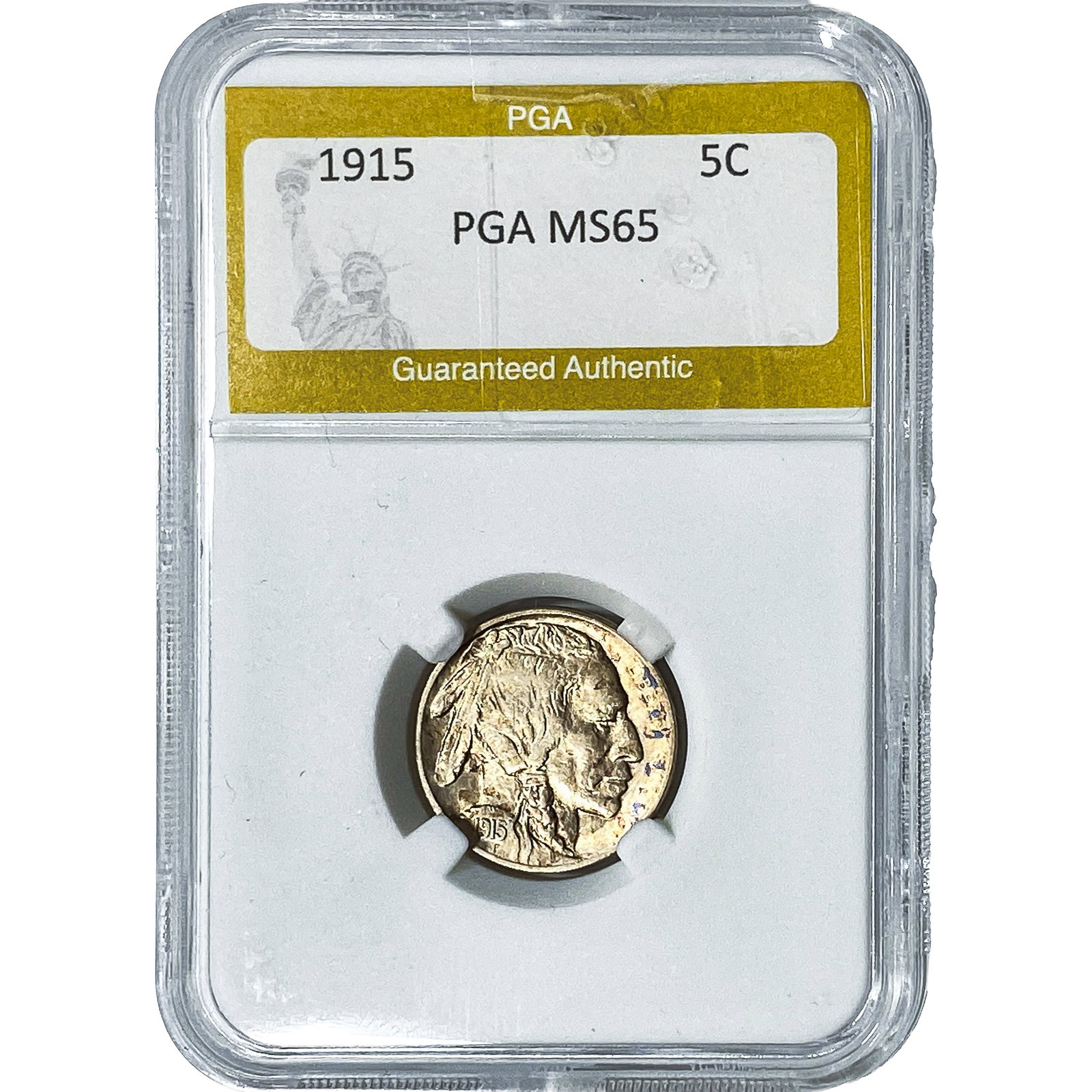1915 Buffalo Nickel PGA MS65: 1915 Buffalo Nickel PGA MS65
