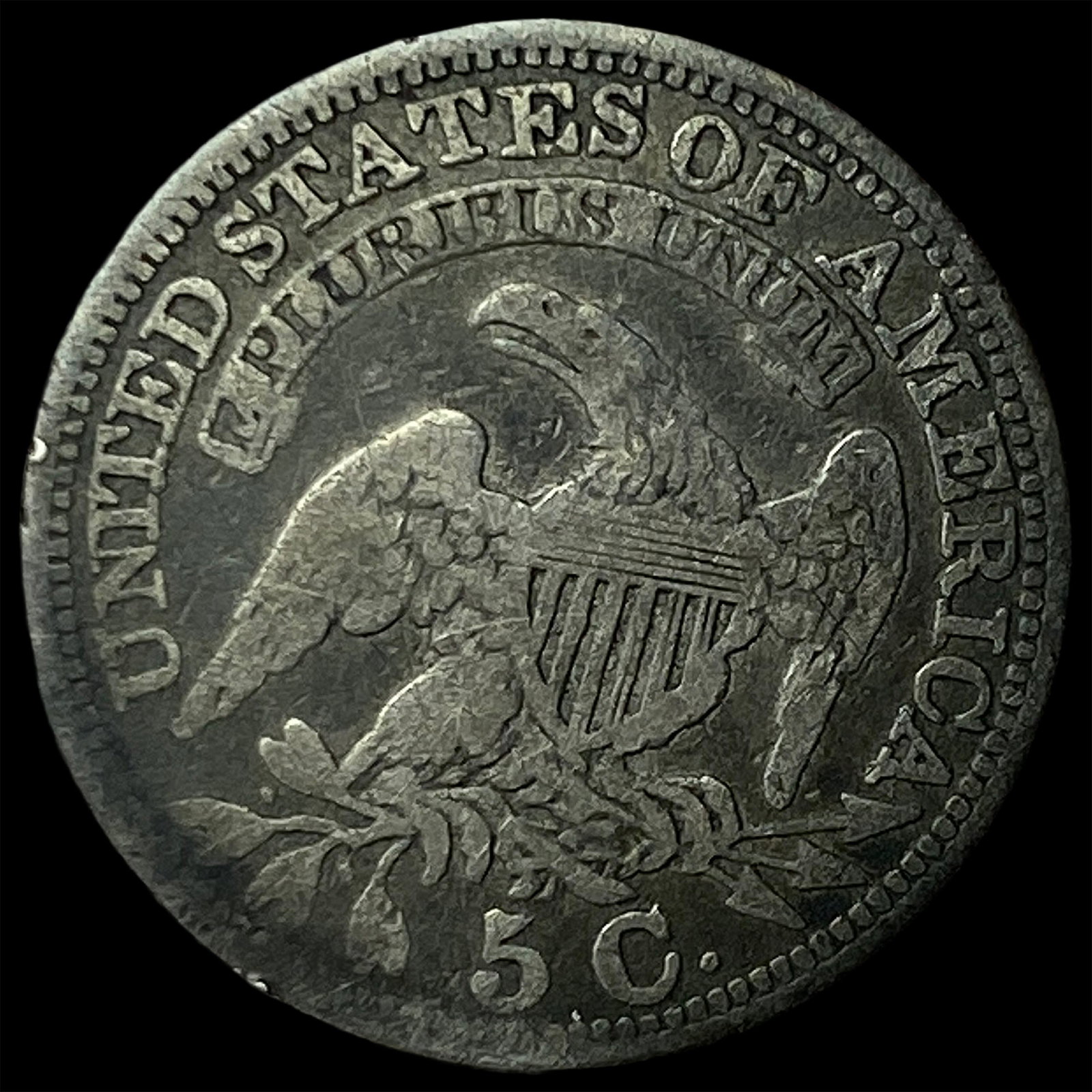 1829 Capped Bust Half Dime NICELY CIRCULATED - 2