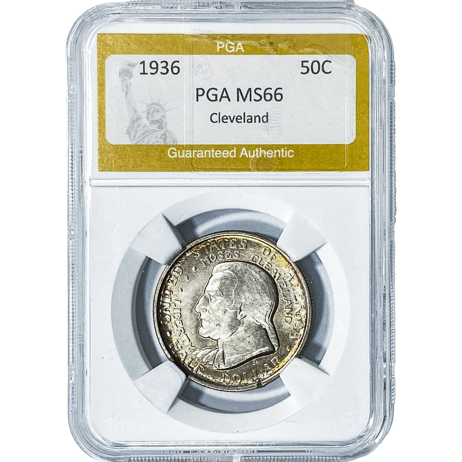 1936 Cleveland Half Dollar PGA MS66: 1936 Cleveland Half Dollar PGA MS66