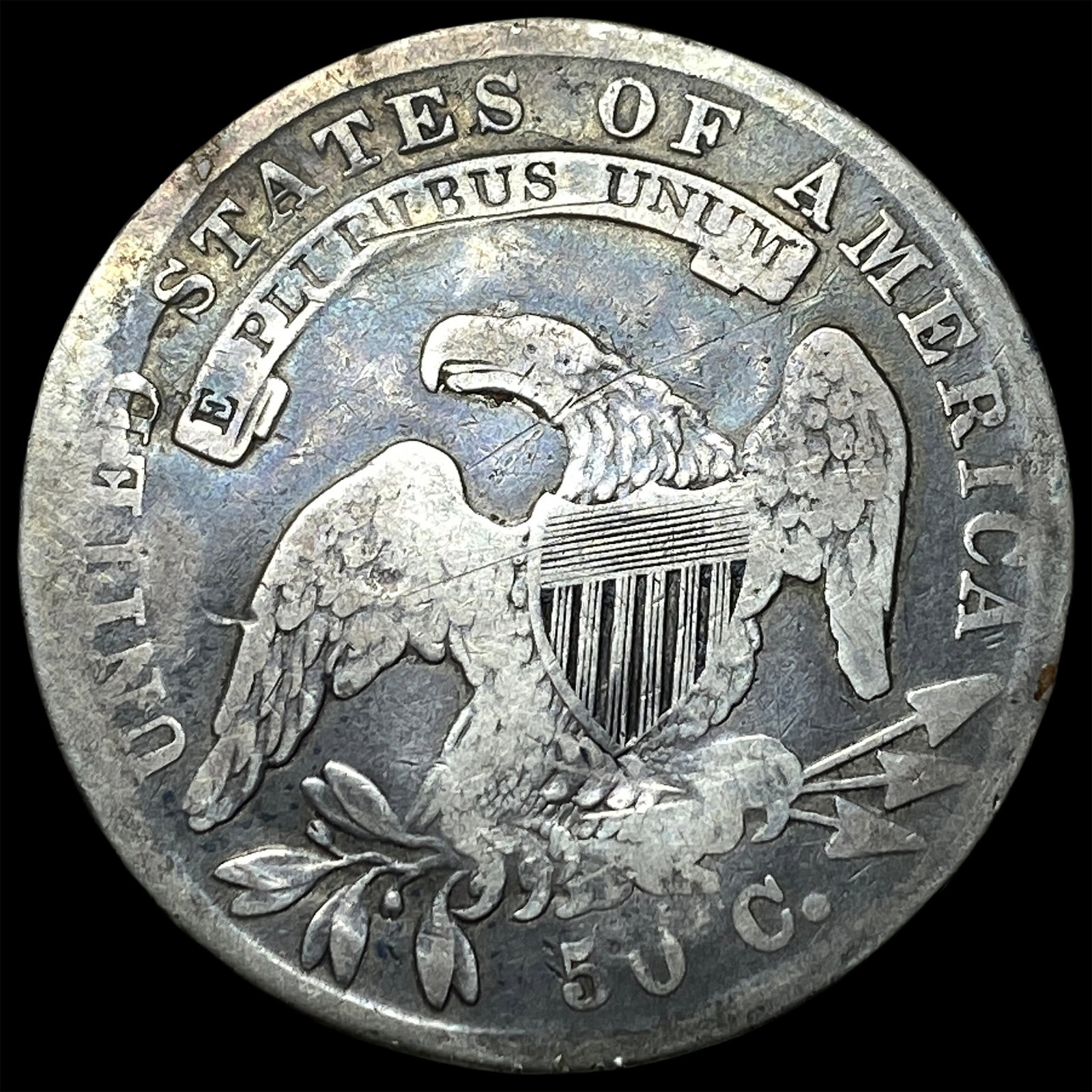 1836 Capped Bust Half Dollar NICELY CIRCULATED - 2