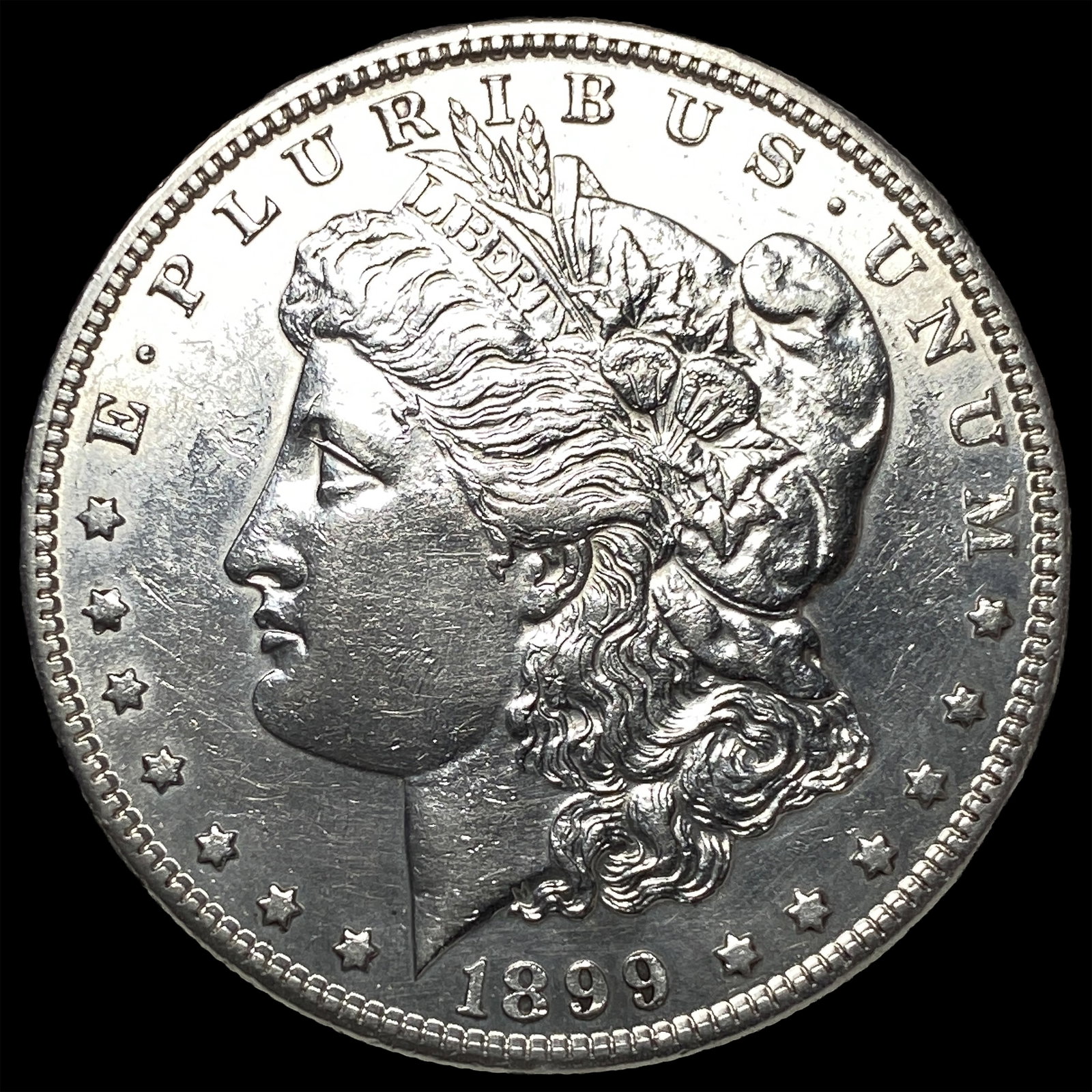 1899-S Silver Morgan Dollar CHOICE AU: 1899-S Silver Morgan Dollar CHOICE AU