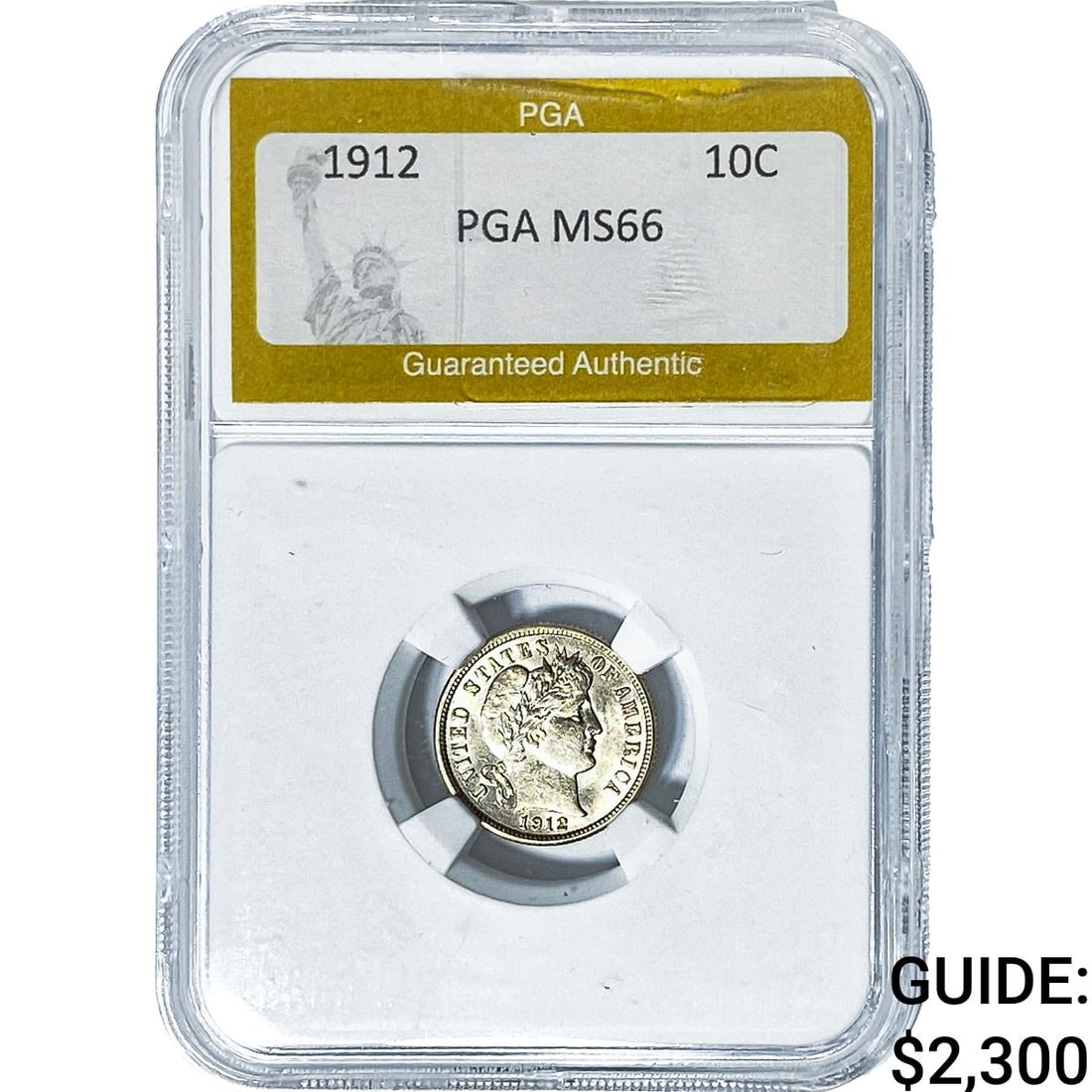 1912 Barber Dime PGA MS66 (1 of 2)