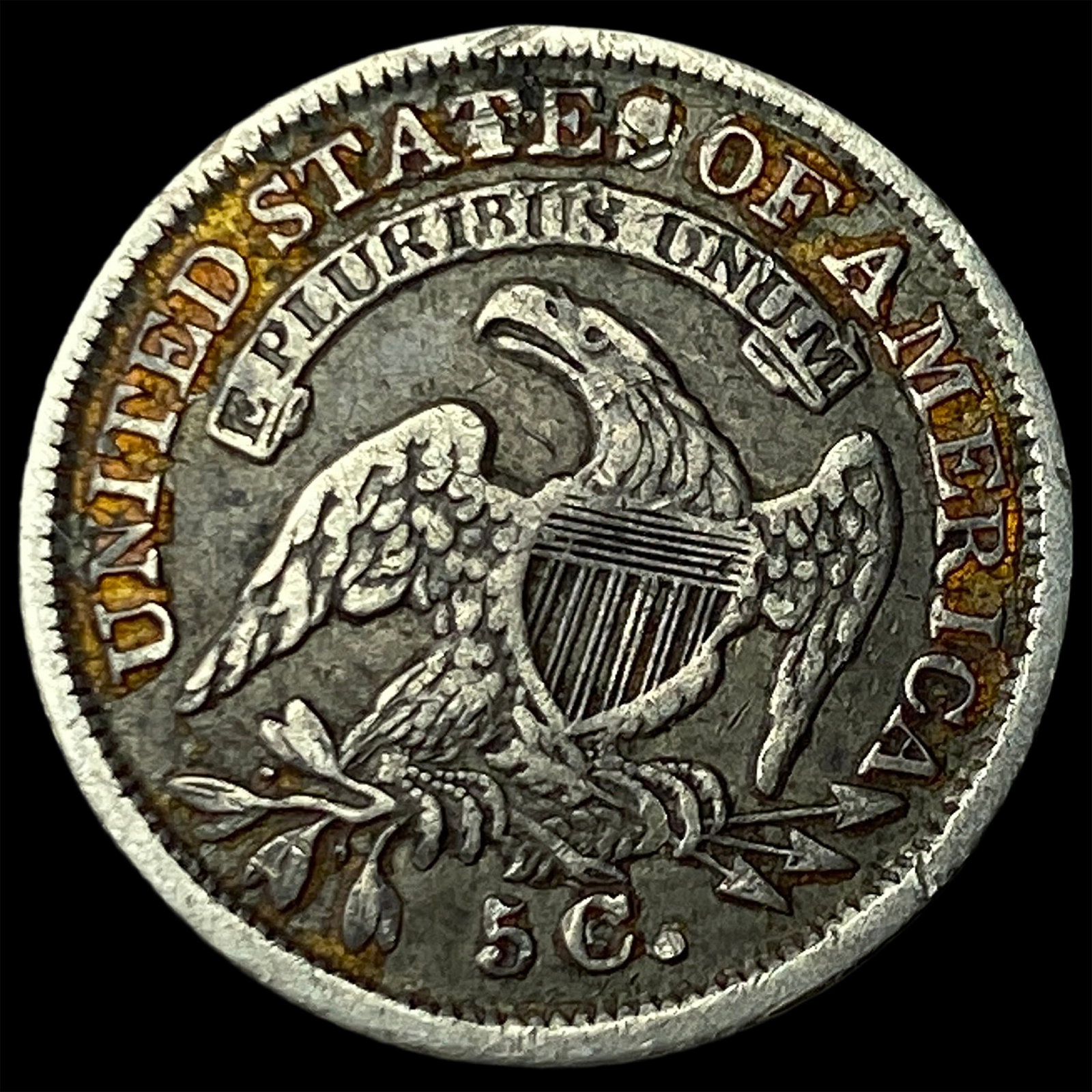1835 Capped Bust Half Dime LIGHTLY CIRCULATED - 2