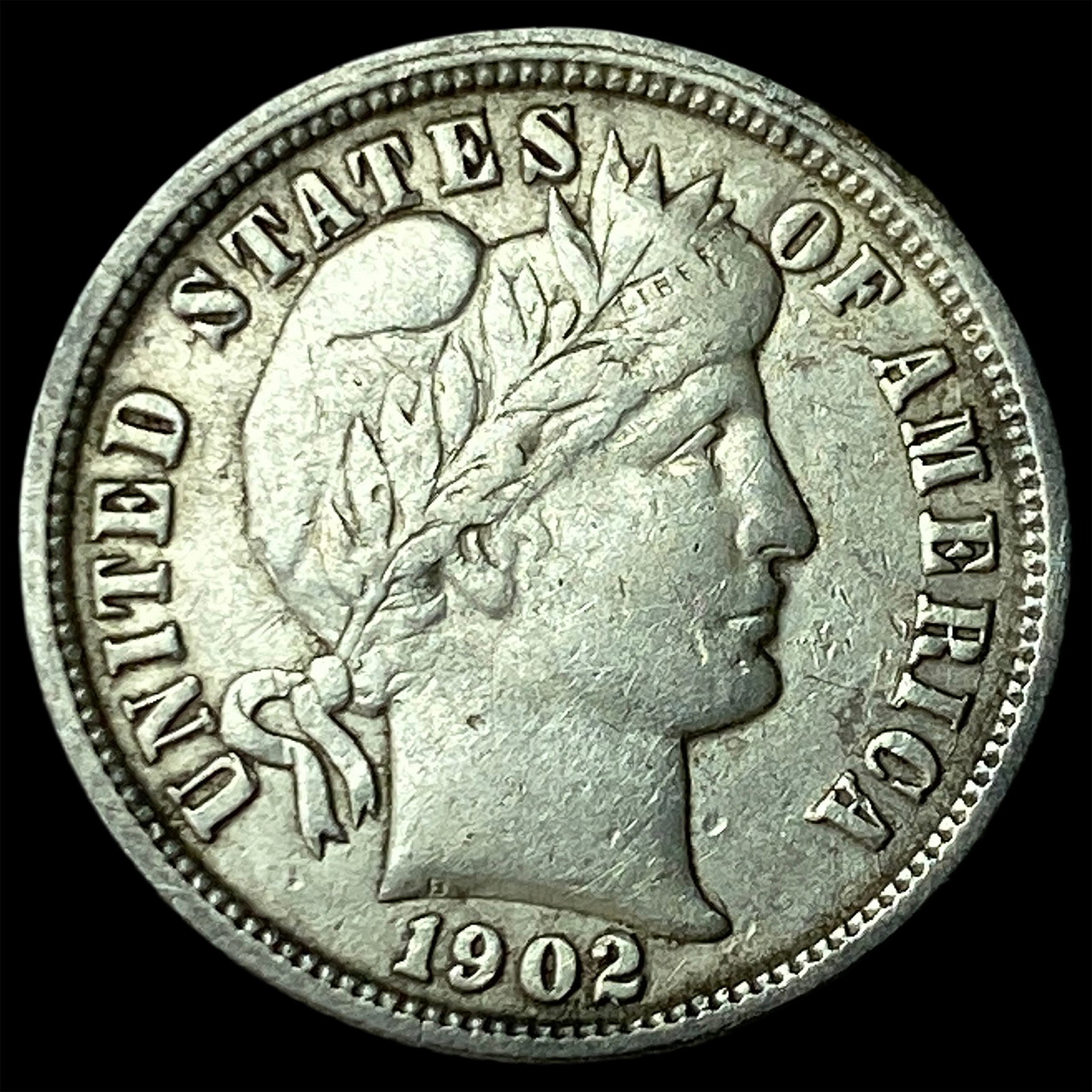 1902-O Silver Barber Dime UNCIRCULATED: 1902-O Silver Barber Dime UNCIRCULATED