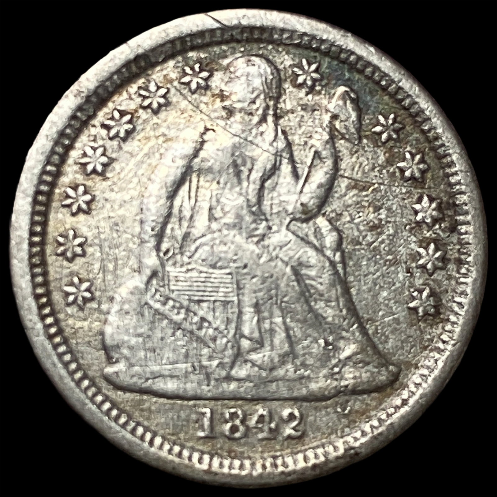 1842-O Seated Liberty Dime LIGHTLY CIRCULATED (1 of 2)