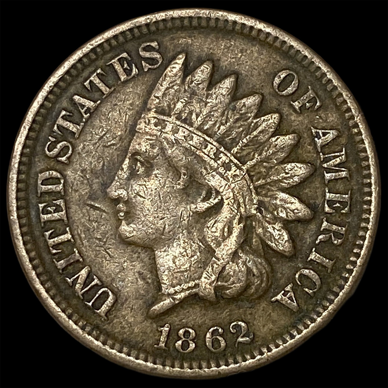 1862 Indian Head Cent NEARLY UNCIRCULATED: 1862 Indian Head Cent NEARLY UNCIRCULATED
