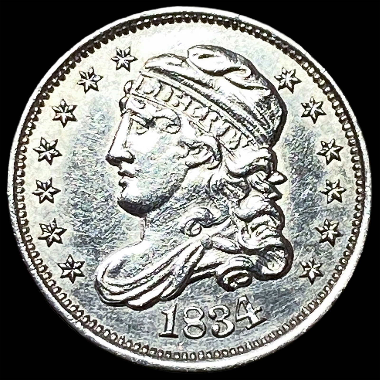 1834 Capped Bust Half Dollar UNCIRCULATED: 1834 Capped Bust Half Dollar UNCIRCULATED