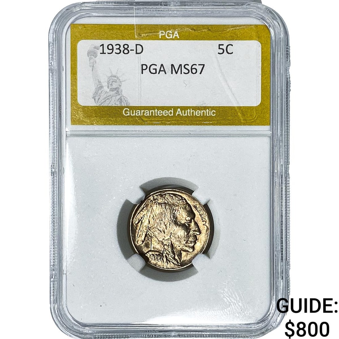 1938-D Buffalo Nickel PGA MS67 (1 of 2)