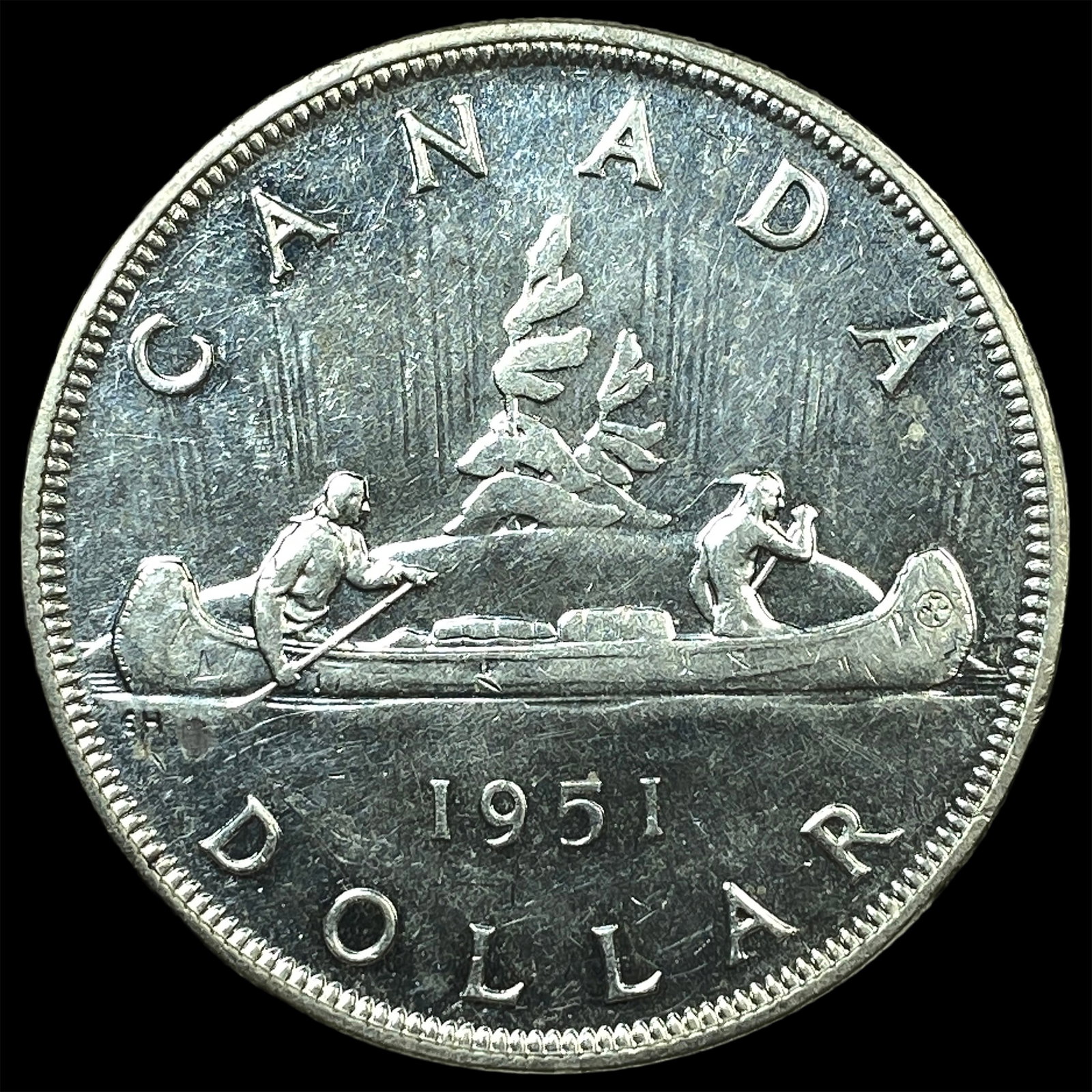 1951 Canada Silver Dollar - 2