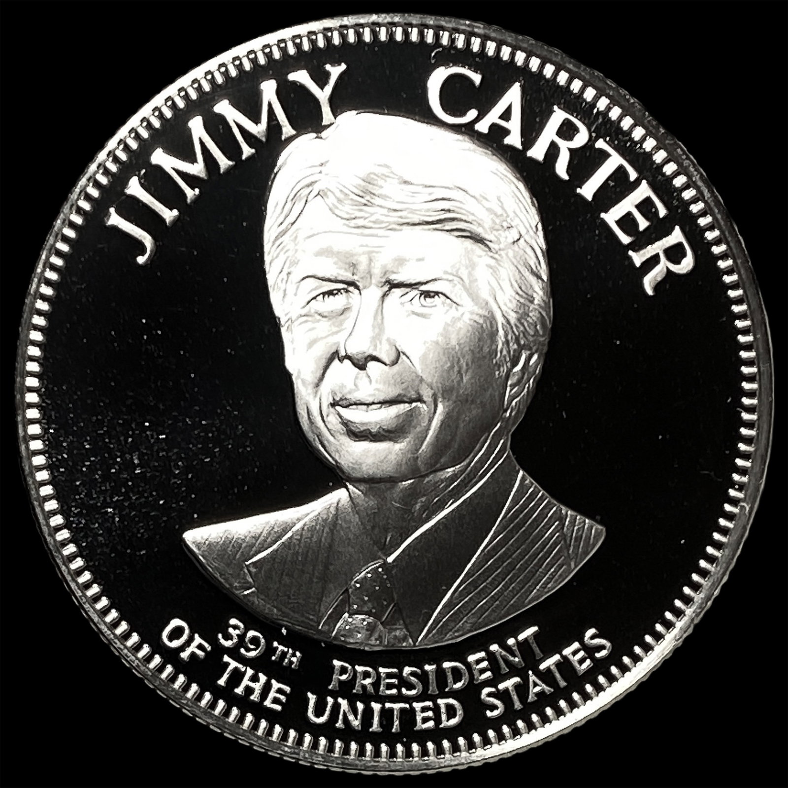 Jimmy Carter Sterling Silver Commemorative CHOICE PROOF: Jimmy Carter Sterling Silver Commemorative CHOICE PROOF